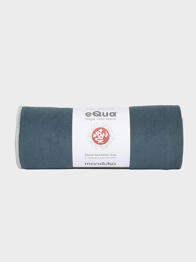 Manduka eQua Yoga Mat Towels - Non-Slip, Absorbent & Eco-Friendly for Hot Yoga, Pilates & Workouts - Perfect for Home & Studio Use