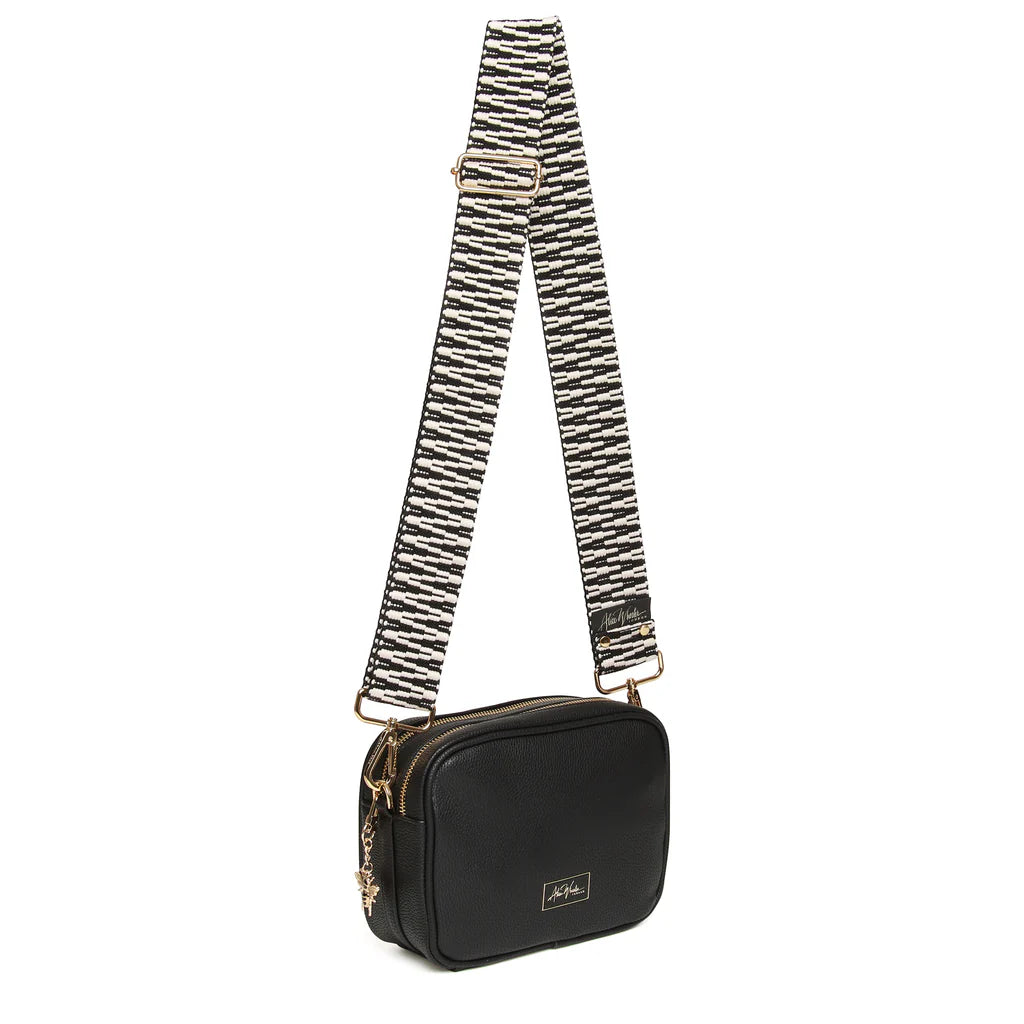 Alice Wheeler Soho Camera Crossbody Bag - Stylish & Durable Black Leather Shoulder Bag for Women | Perfect for Travel, Photography & Everyday Use