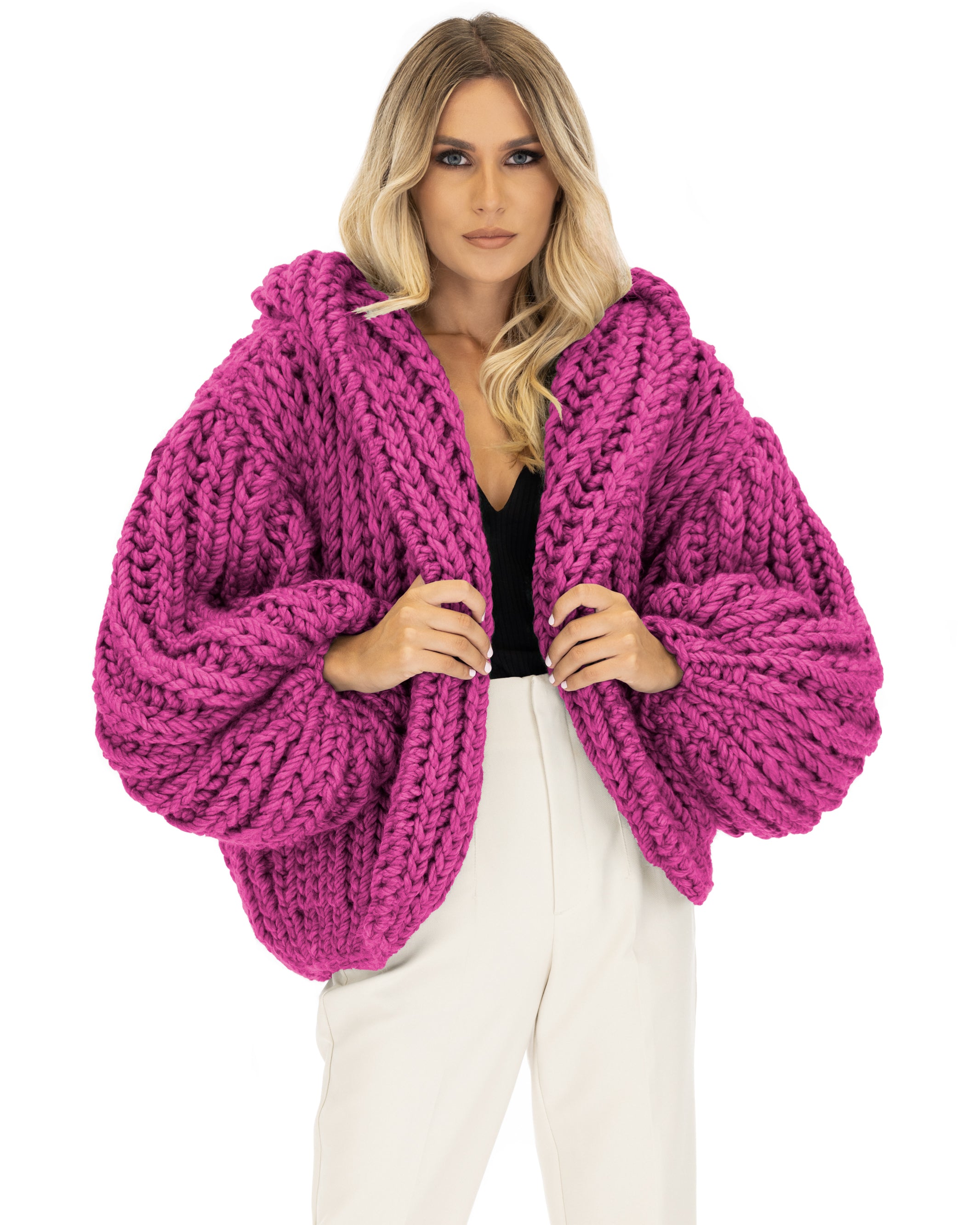 Stylish Hooded Chunky Cardigan for Women - Cozy Oversized Knit Sweater | Perfect for Fall, Winter & Casual Outfits