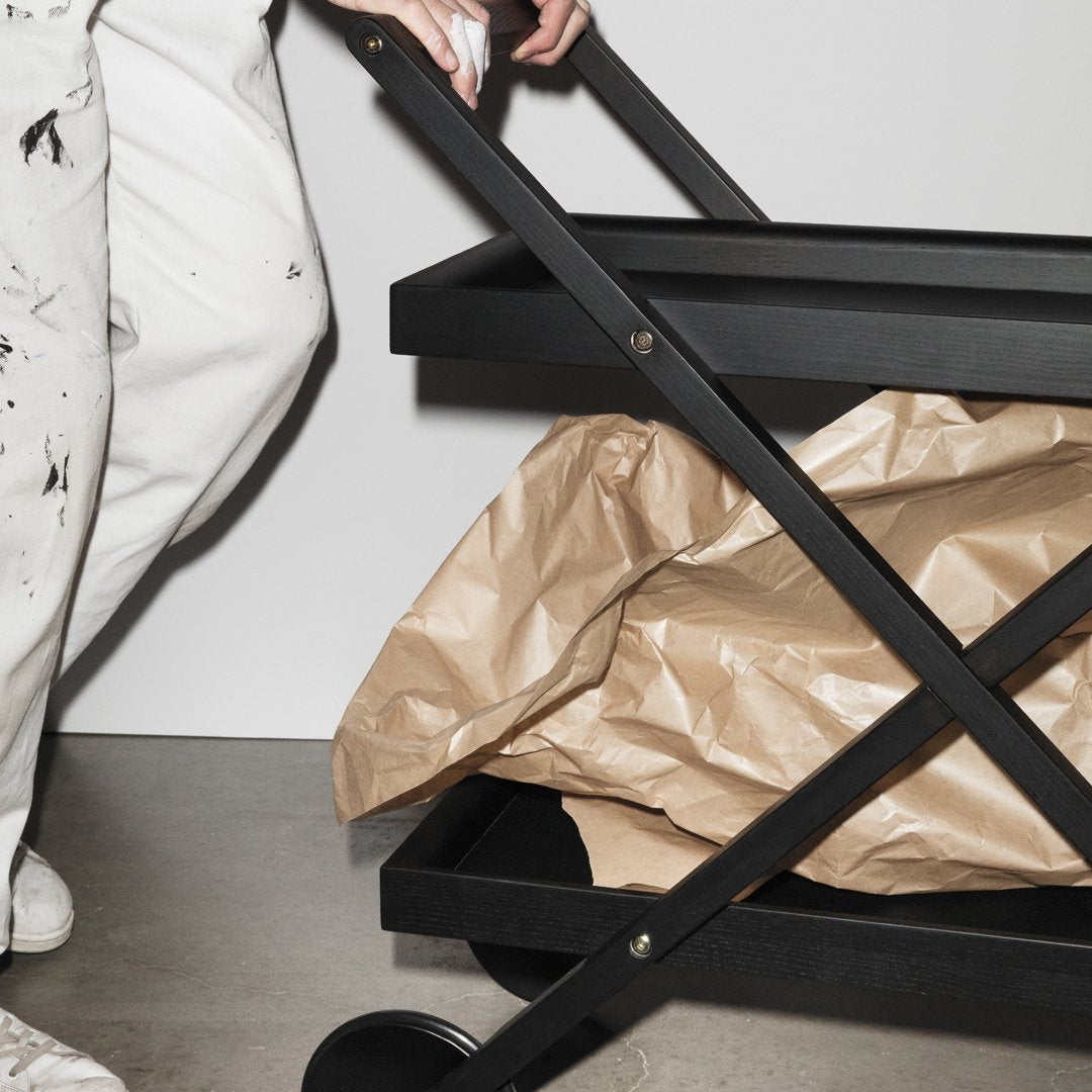 Gunilla Allard Exit Trolley - Stylish Rolling Cart by Design House Stockholm | Perfect for Home, Office & Retail Storage