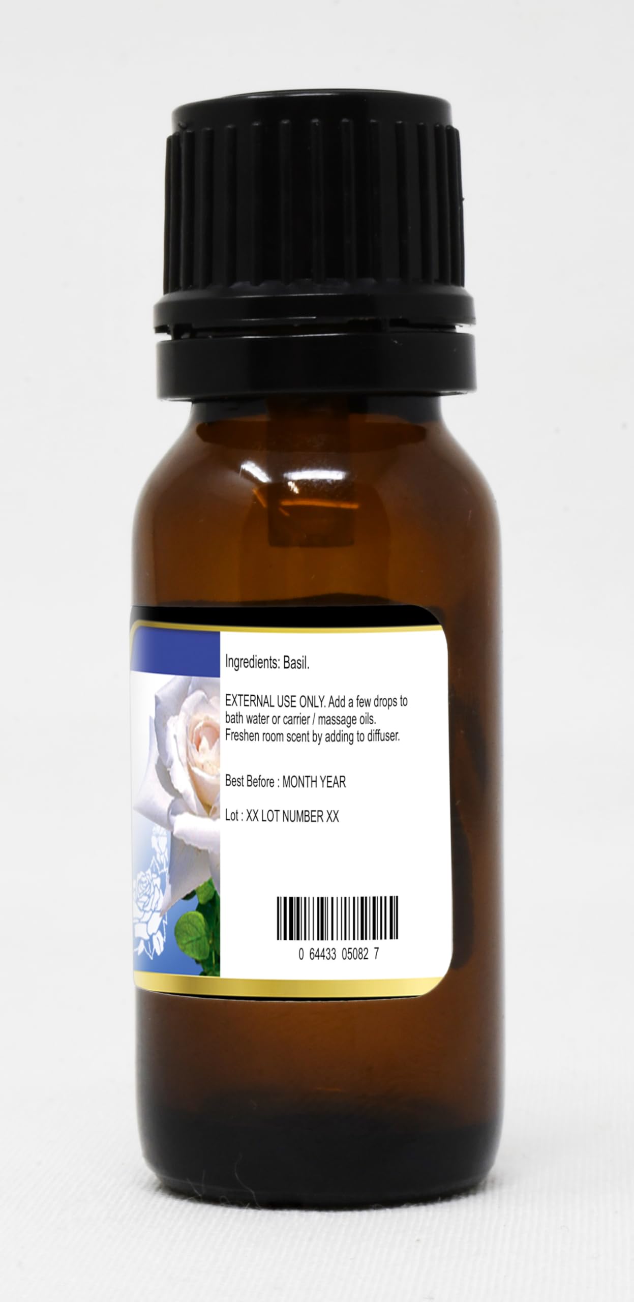 Organic Basil Pure Essential Oil 0.50 oz - 100% Natural Therapeutic Grade for Aromatherapy, Massage & Stress Relief - ZIN: 305082 | Perfect for Diffusers, DIY Skincare & Home Spa Treatments