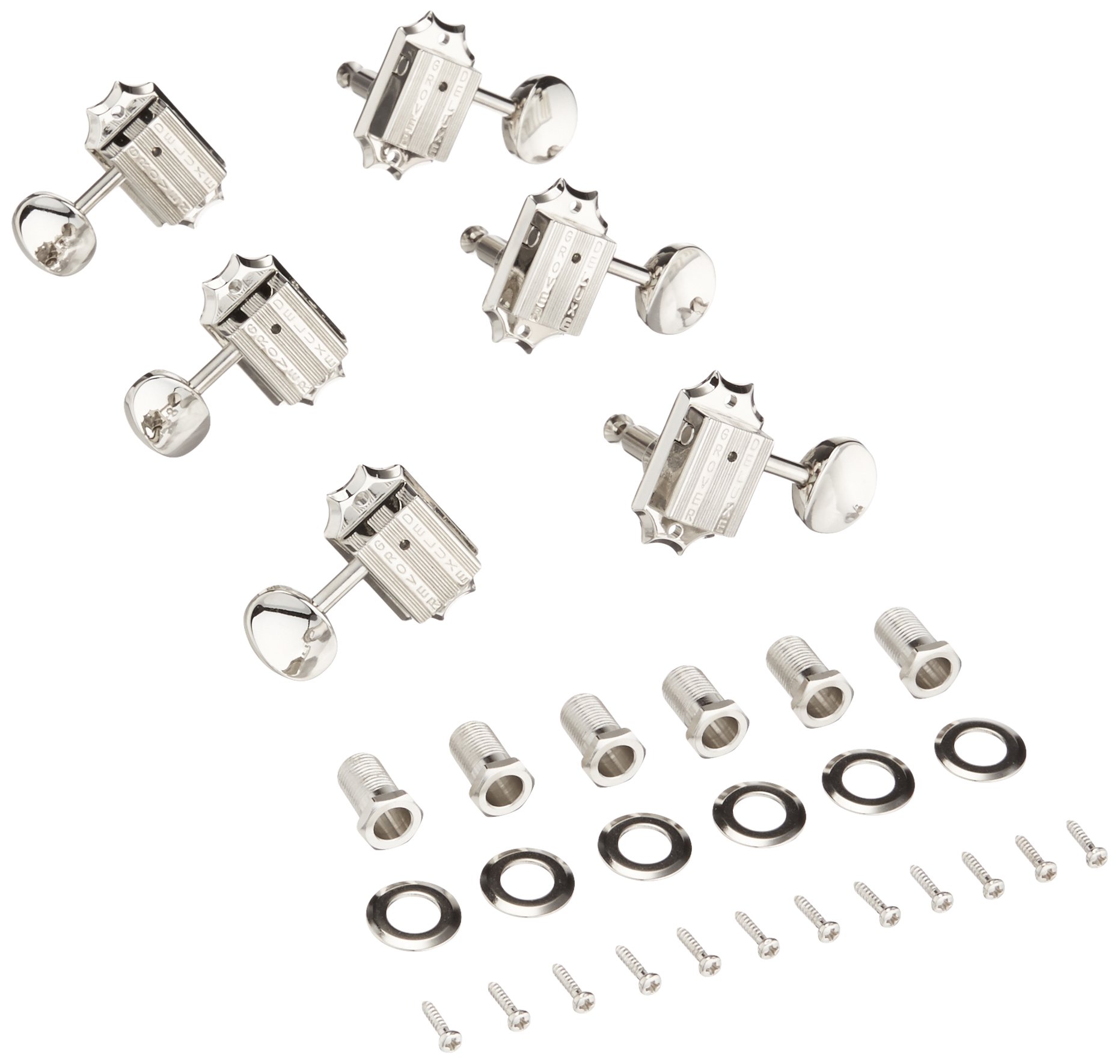Grover 6-String Acoustic Guitar Tuners - Right-Handed Nickel Plated (136N) for Professional Musicians & Guitar Enthusiasts | Perfect for Live Performances, Studio Recording & Practice Sessions