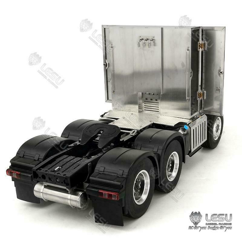 1/14 LESU RC Tractor Truck - 6x6 Metal Remote Control Vehicle with 3-Speed Transmission, 3363 Assembled Chassis, Motor & Servo - DIY Car Model for Off-Road Adventure & Collectors