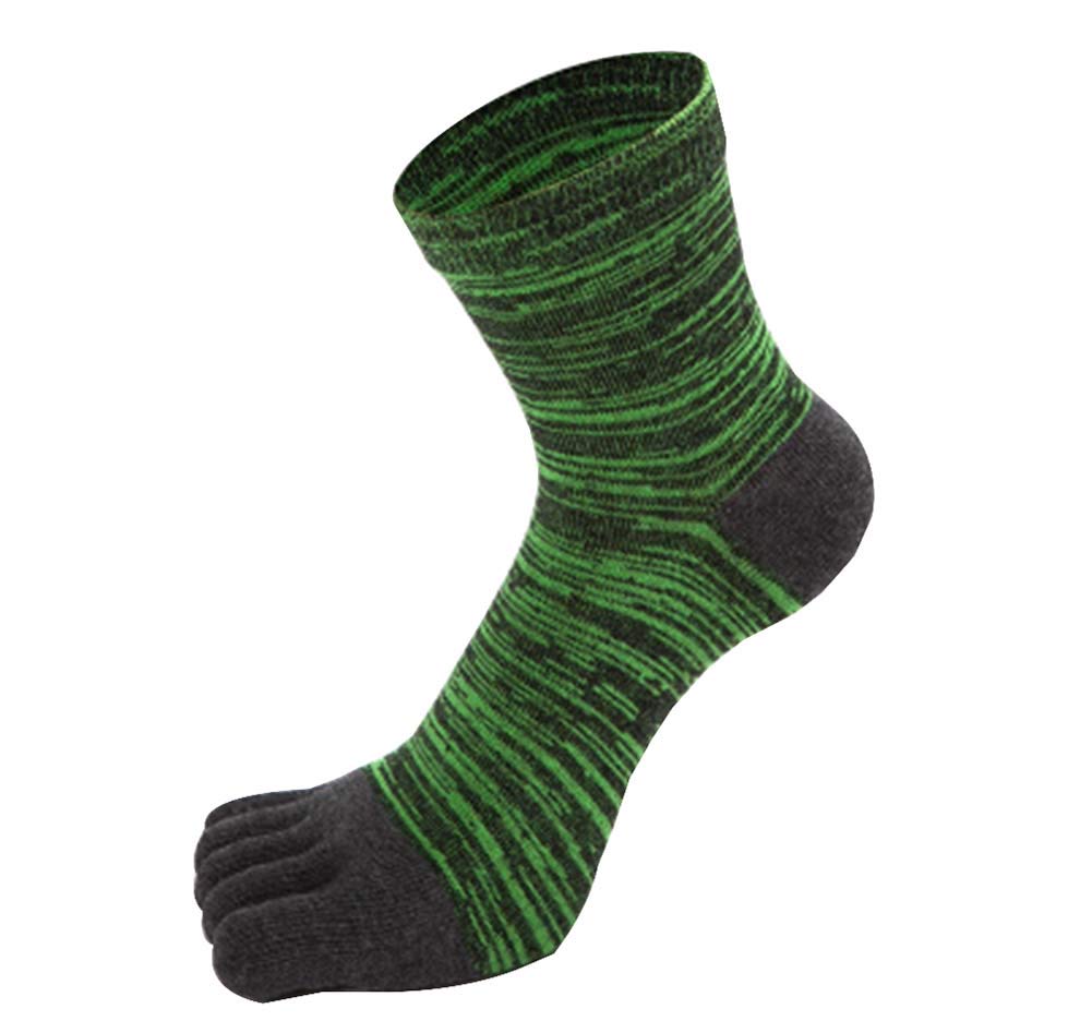 Black Men's Five Finger Toe Socks for Sports & Outdoor Activities - Breathable & Comfortable for Running, Yoga, Hiking & Gym Workouts