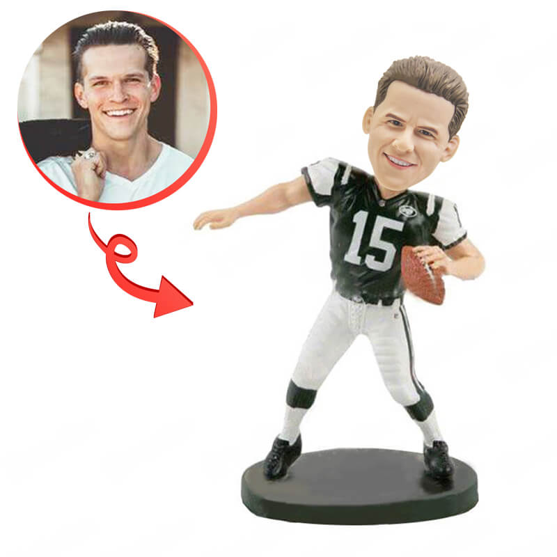 Personalized NFL Bobblehead - Custom American Football Player Figurine - Perfect for Gifts, Sports Decor & Fan Collections