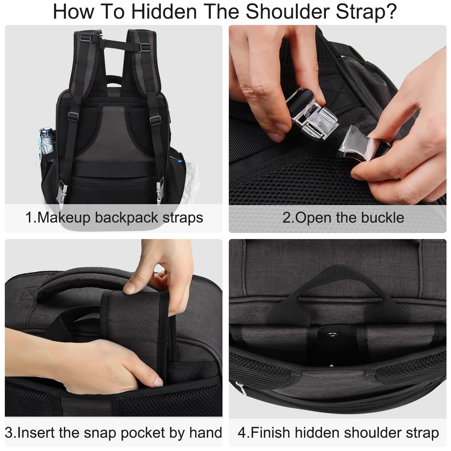Relavel Professional Makeup Backpack with 4 Clear Cosmetic Bags - Extra Large Train Case for Makeup Artists, Waterproof Makeup Brush Organizer & Storage (Perfect for Travel, Salon & Professional Makeup Kits)