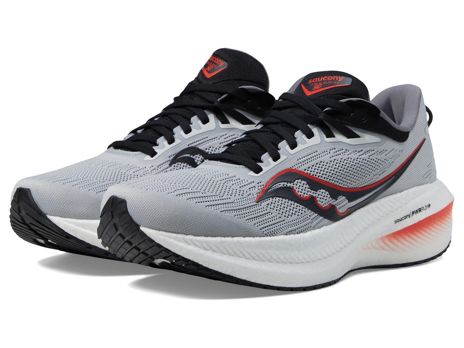 Saucony Men's Triumph 21 Running Shoes - Lightweight Cushioned Sneakers for Marathon Training & Road Running | Comfortable Athletic Shoes for Jogging, Gym Workouts & Daily Wear