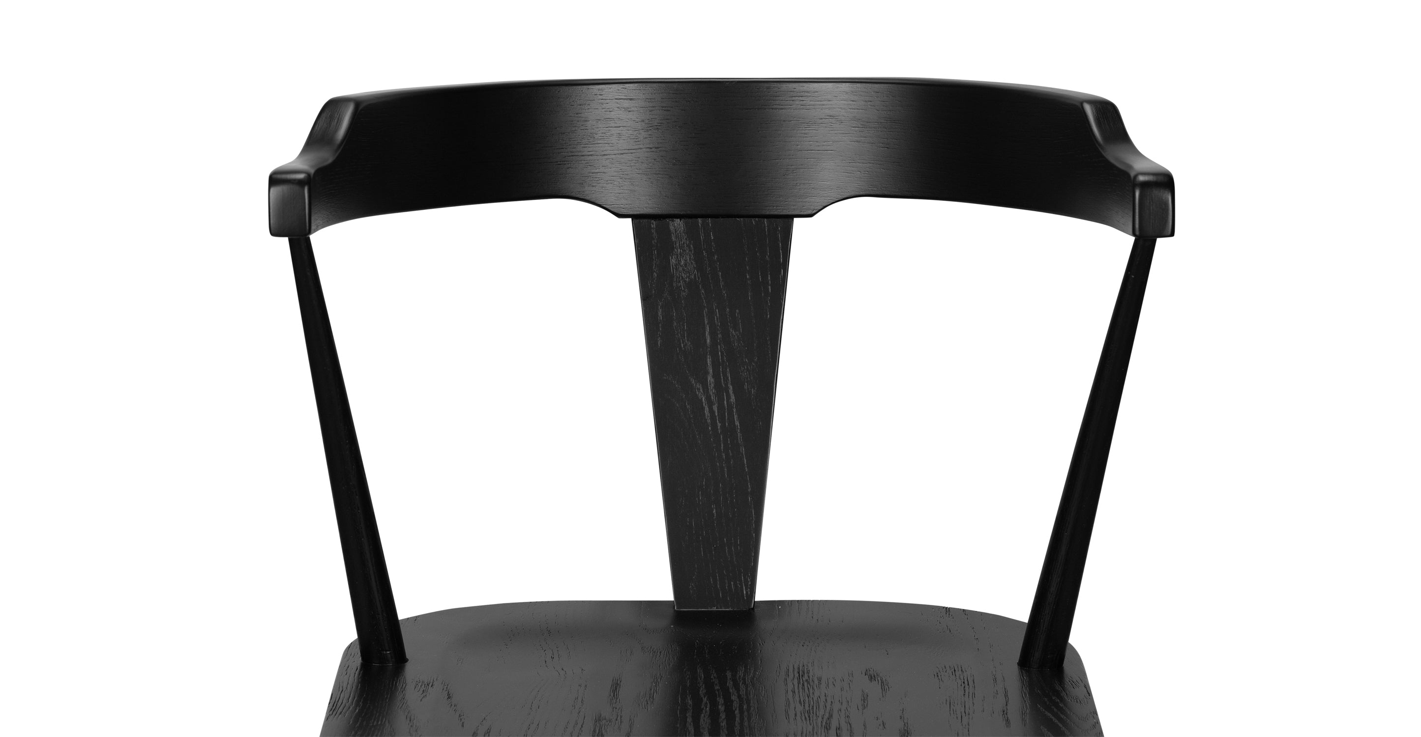 Enzo Dining Chair - Modern Wooden Dining Room Chair with Upholstered Seat - Perfect for Kitchen, Dining Room, and Home Office