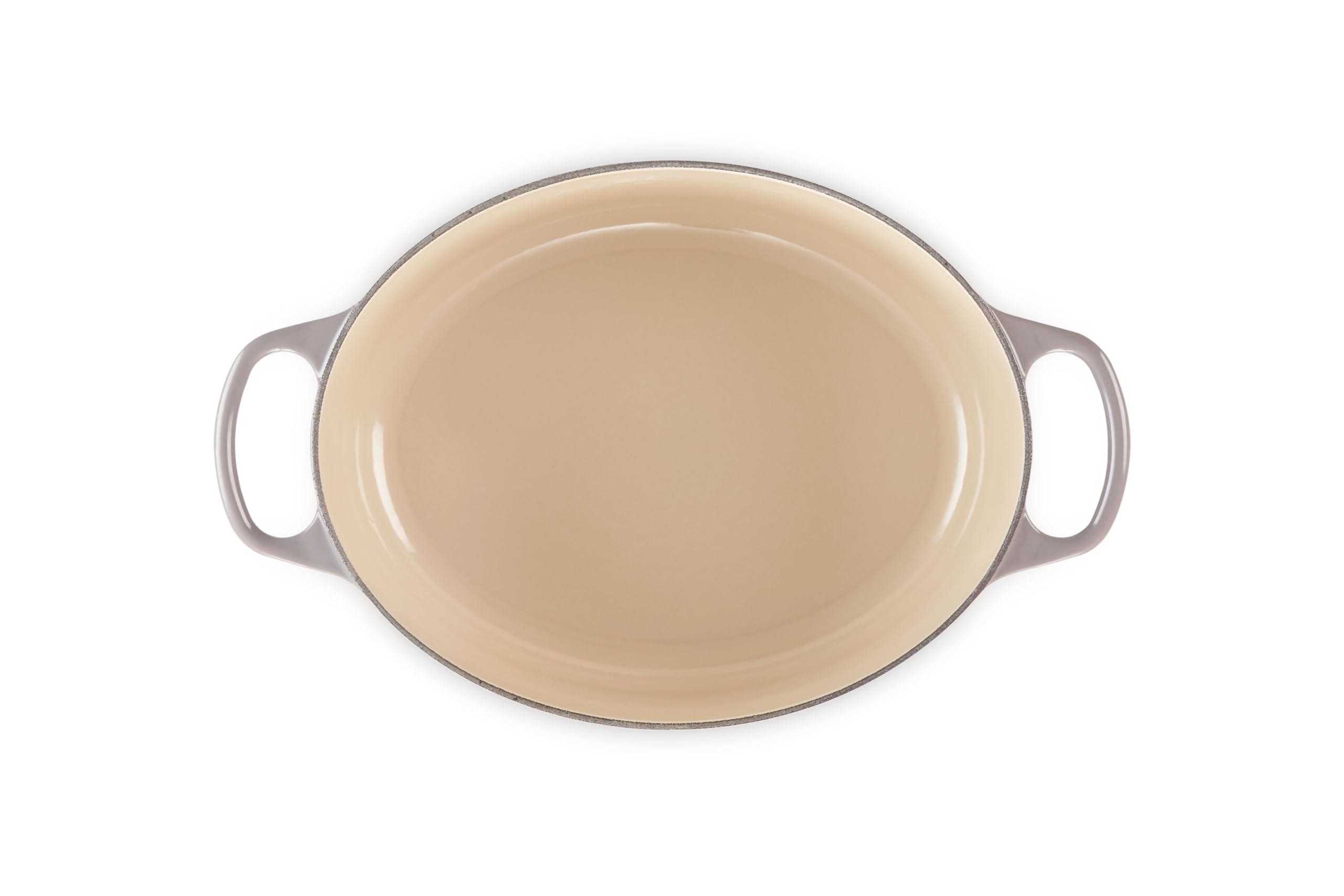 Le Creuset Signature Enameled Cast Iron Oval Dutch Oven 5 Quart - Oyster Color for Braising, Roasting & Baking - Perfect for Soups, Stews & Family Dinners