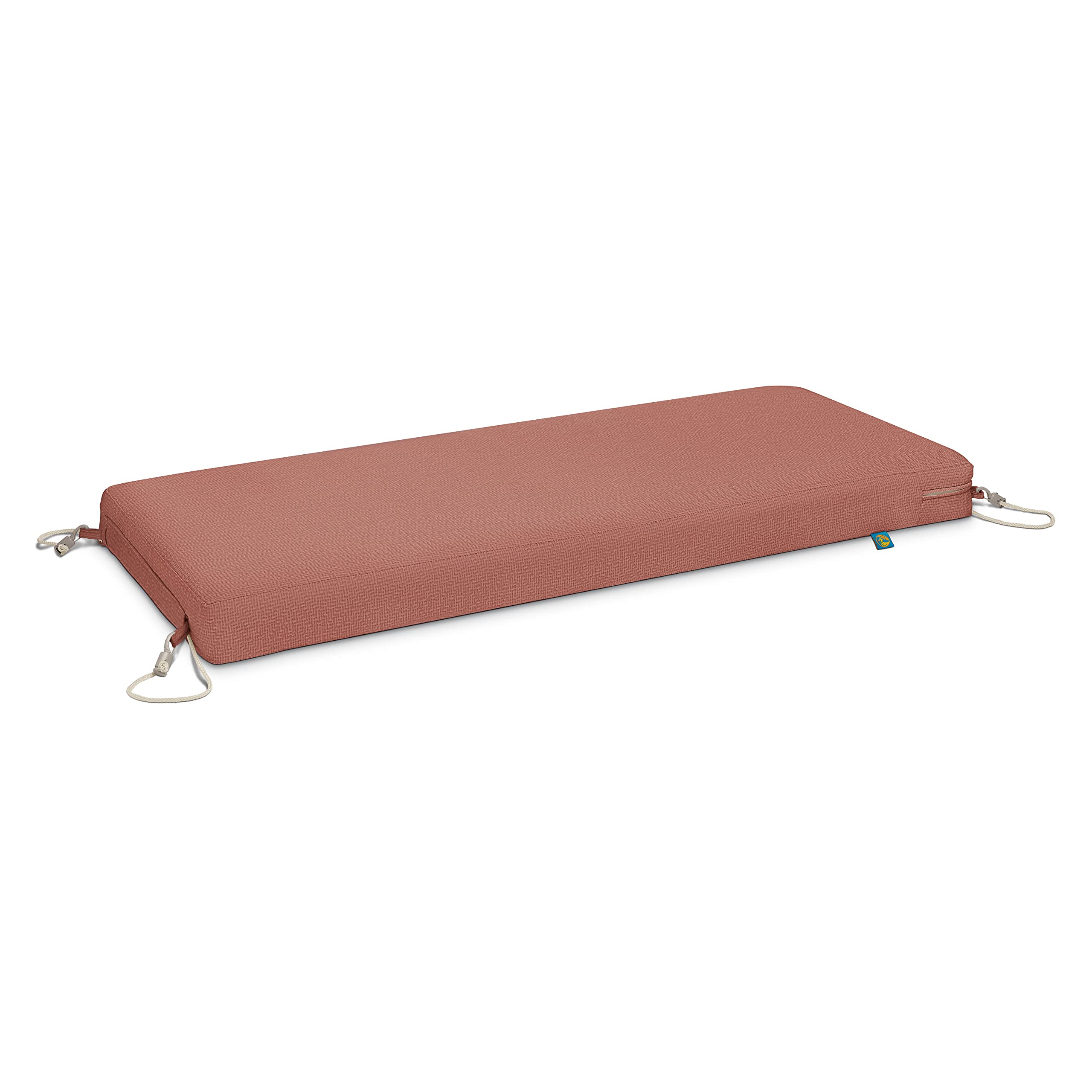 Waterproof Duck Covers Outdoor Bench Cushion 48x18x3 Inch - Cedarwood Patio Furniture Cushion for Deck, Garden & Poolside Use