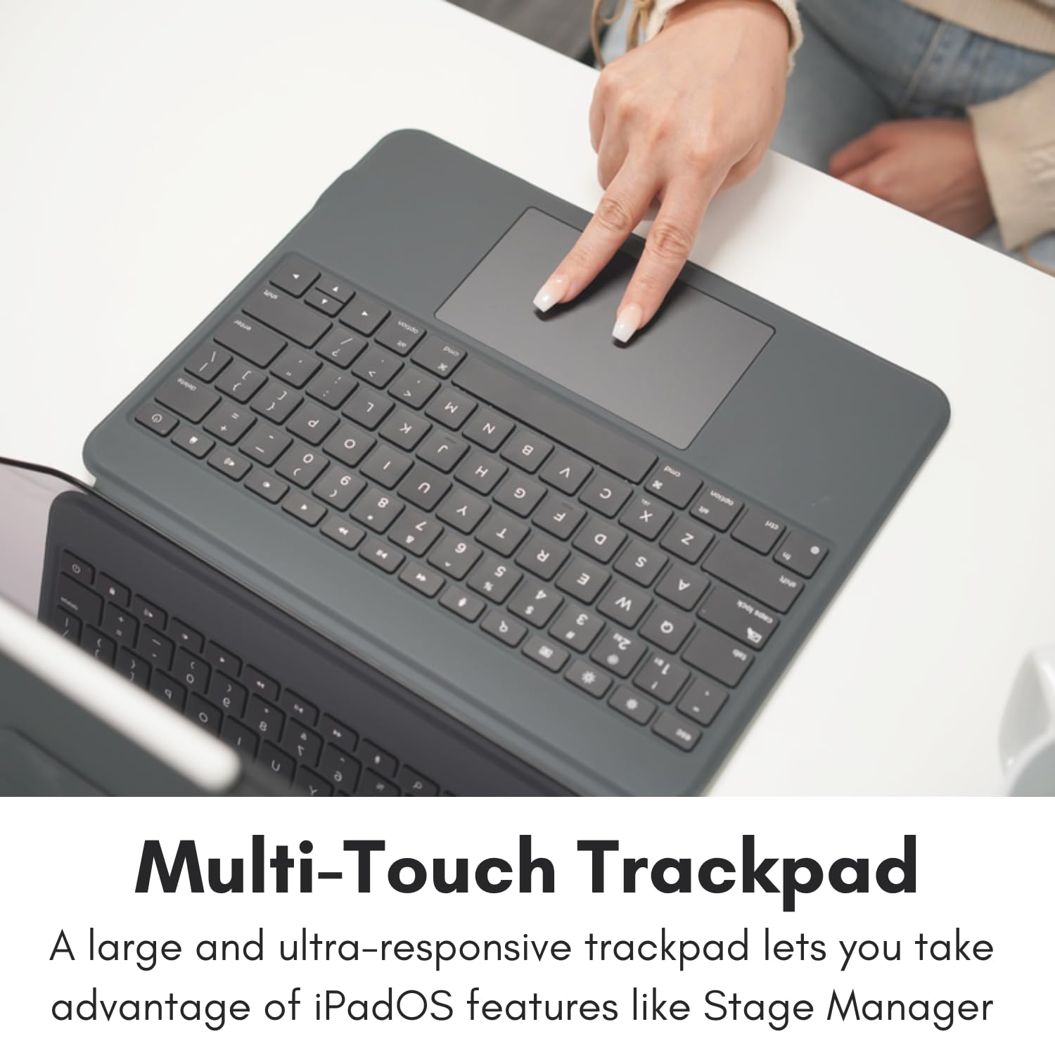 Macally iPad Pro 11 Inch M4 Keyboard Case (2024 7th Gen) - Detachable Backlit Keyboard with Trackpad, Multi-Angle Stand, Apple Pencil Holder - Perfect for Work, Study & Travel