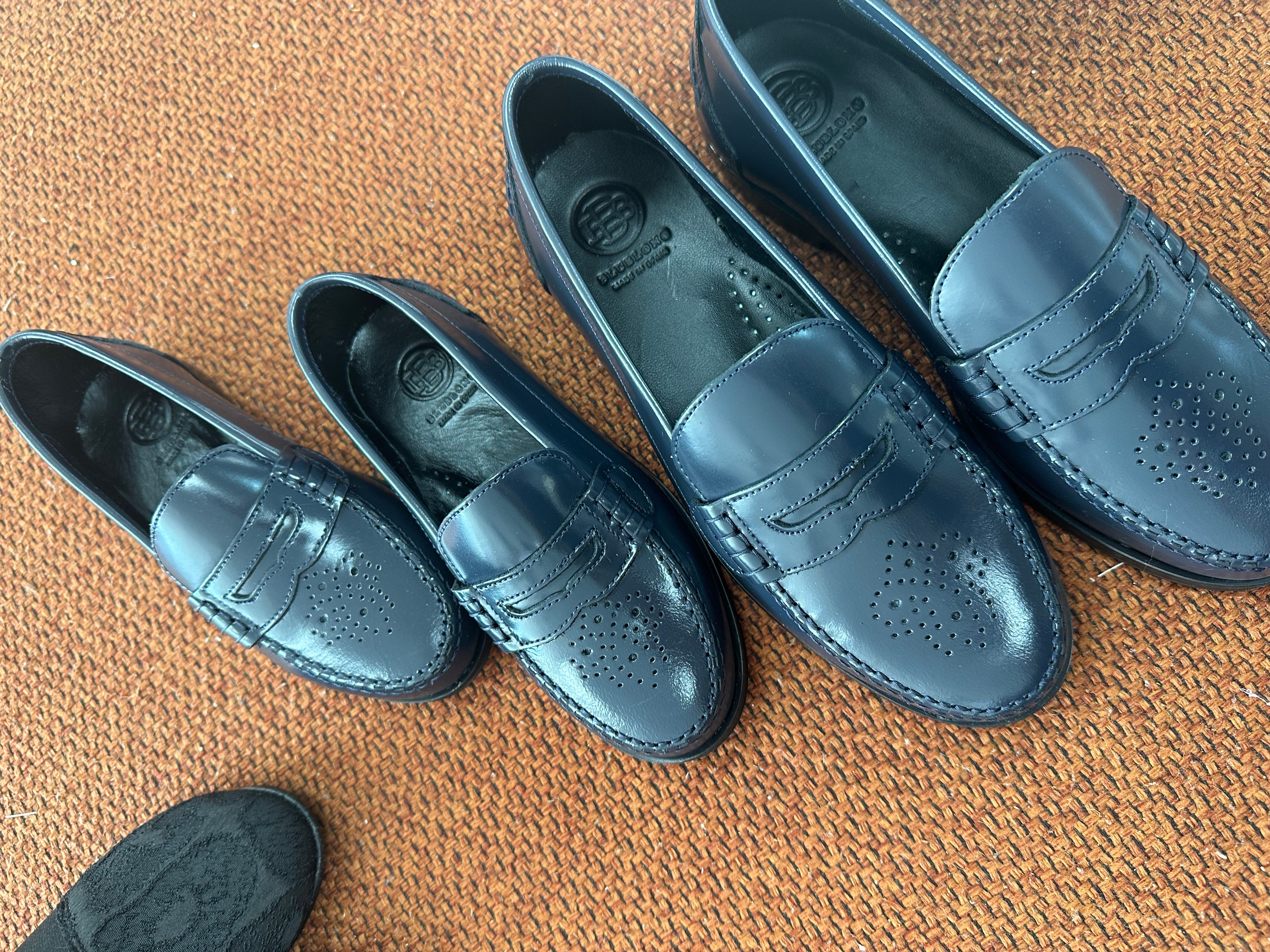 Blublonc Navy Florentic Perforated Loafers for Men - Comfortable Casual Dress Shoes for Business, Office & Everyday Wear