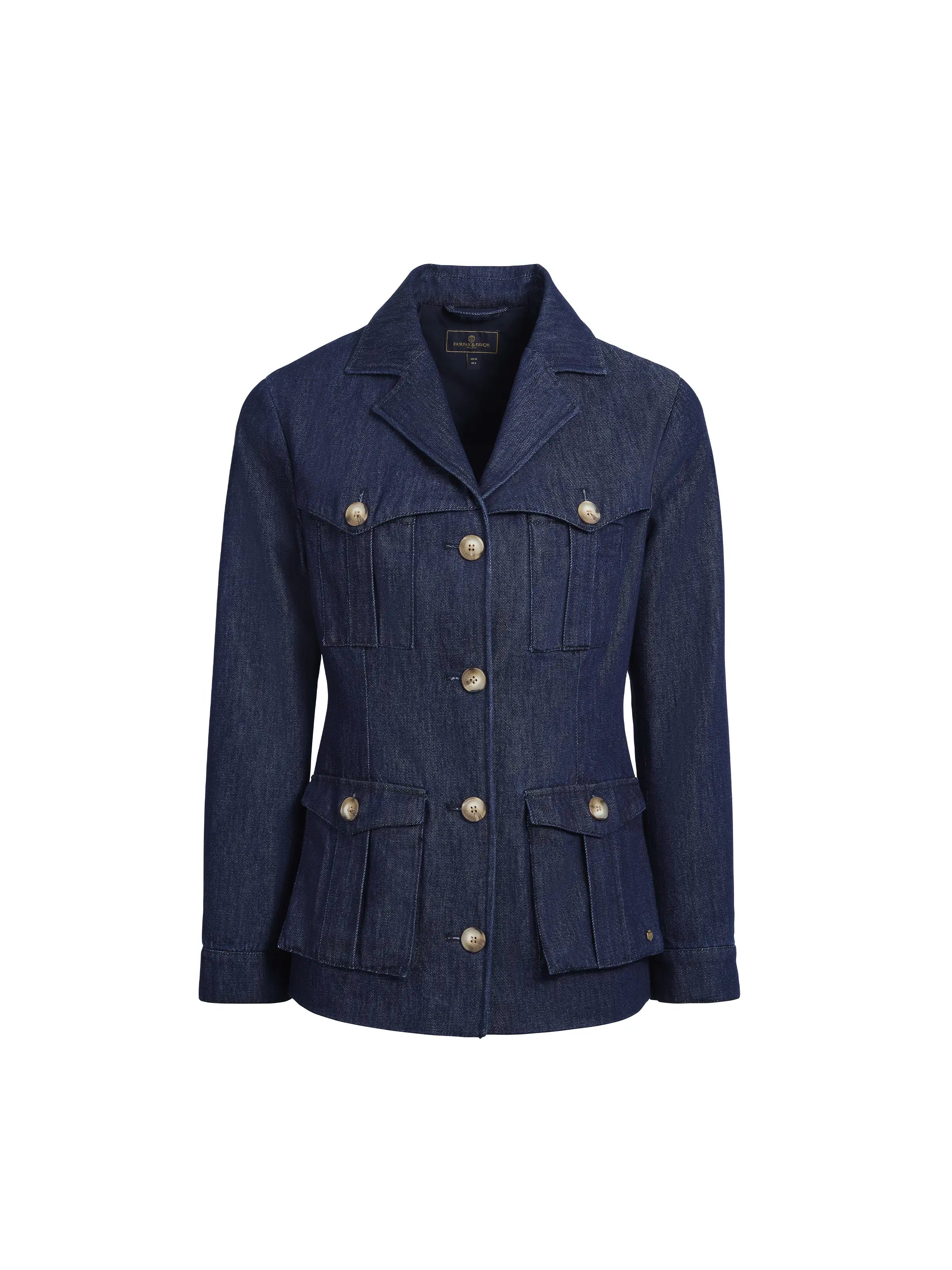 Savannah Safari Jacket - Men's Denim Indigo Outdoor Adventure Jacket for Hiking, Travel & Casual Wear