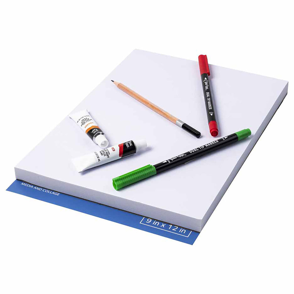 Brea Reese Mixed Media 9x12 Paper Pad - 60 Sheets 98lb Acid-Free Sketchbook for Artists, Watercolor & Acrylic Painting - Perfect for Art Journals, Scrapbooking & DIY Craft Projects