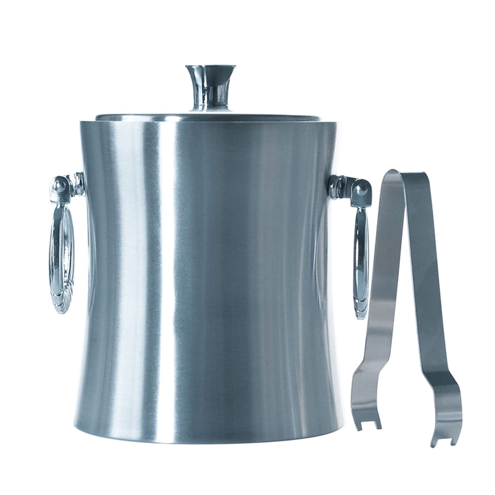 Premium Sealed Ice Bucket with Lid - Double Wall Insulated Beverage Cooler for Beer, Cocktails & Champagne - Perfect for Home, Bar, Restaurant & Outdoor Parties (Includes Ice Tongs)