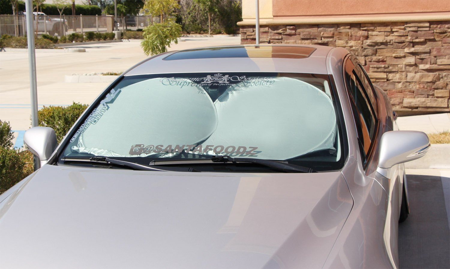 63 x 33.8 Inch Large Foldable Car Windshield Sunshade - UV Protection Sun Shade for Cars, SUVs & Trucks - Perfect for Summer Parking & Heat Protection