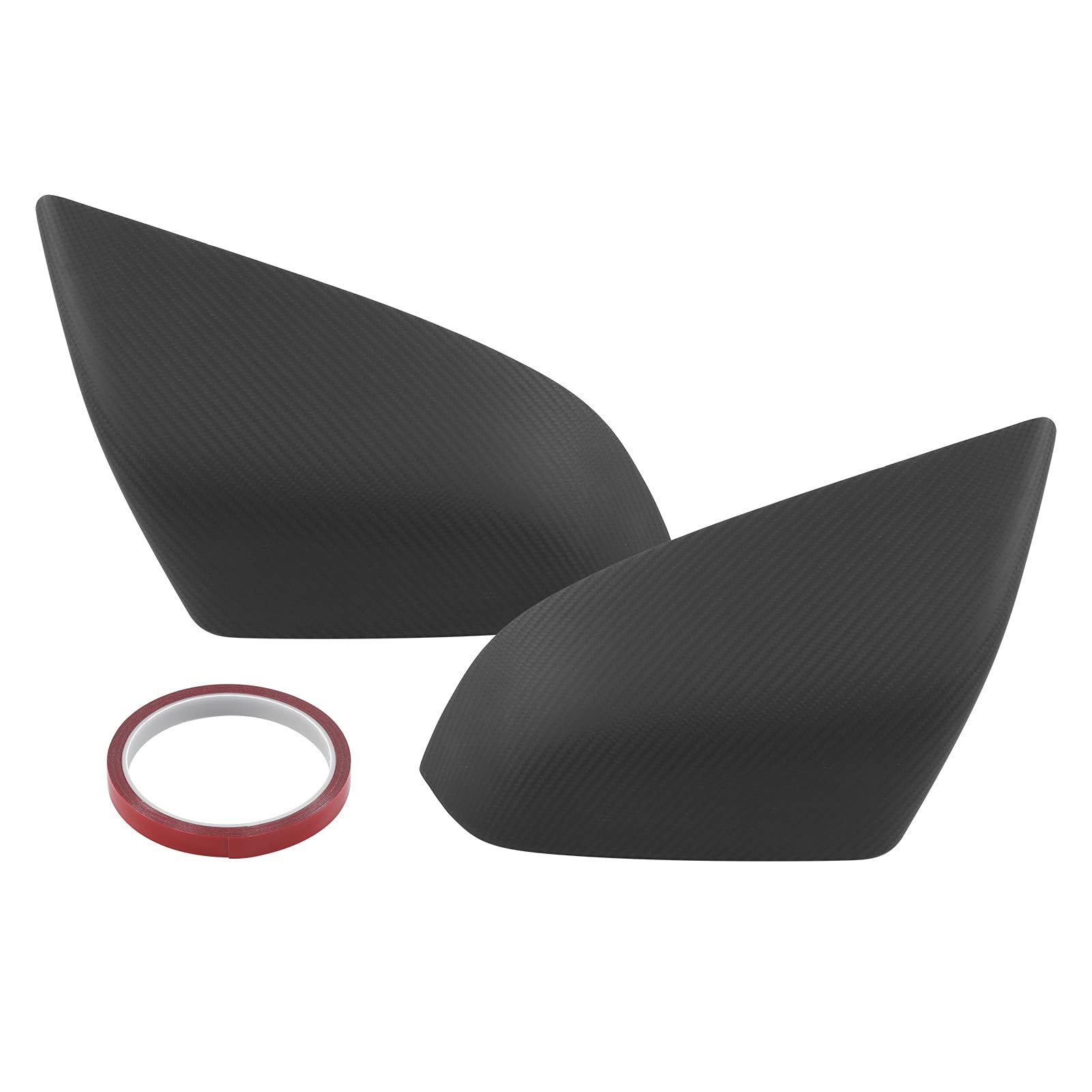 Dry Carbon Fiber Rearview Mirror Covers for Tesla Model S 2012-2021 - Matte Finish Exterior Accessories for Car Protection & Style Upgrade - Perfect for Daily Driving & Car Shows