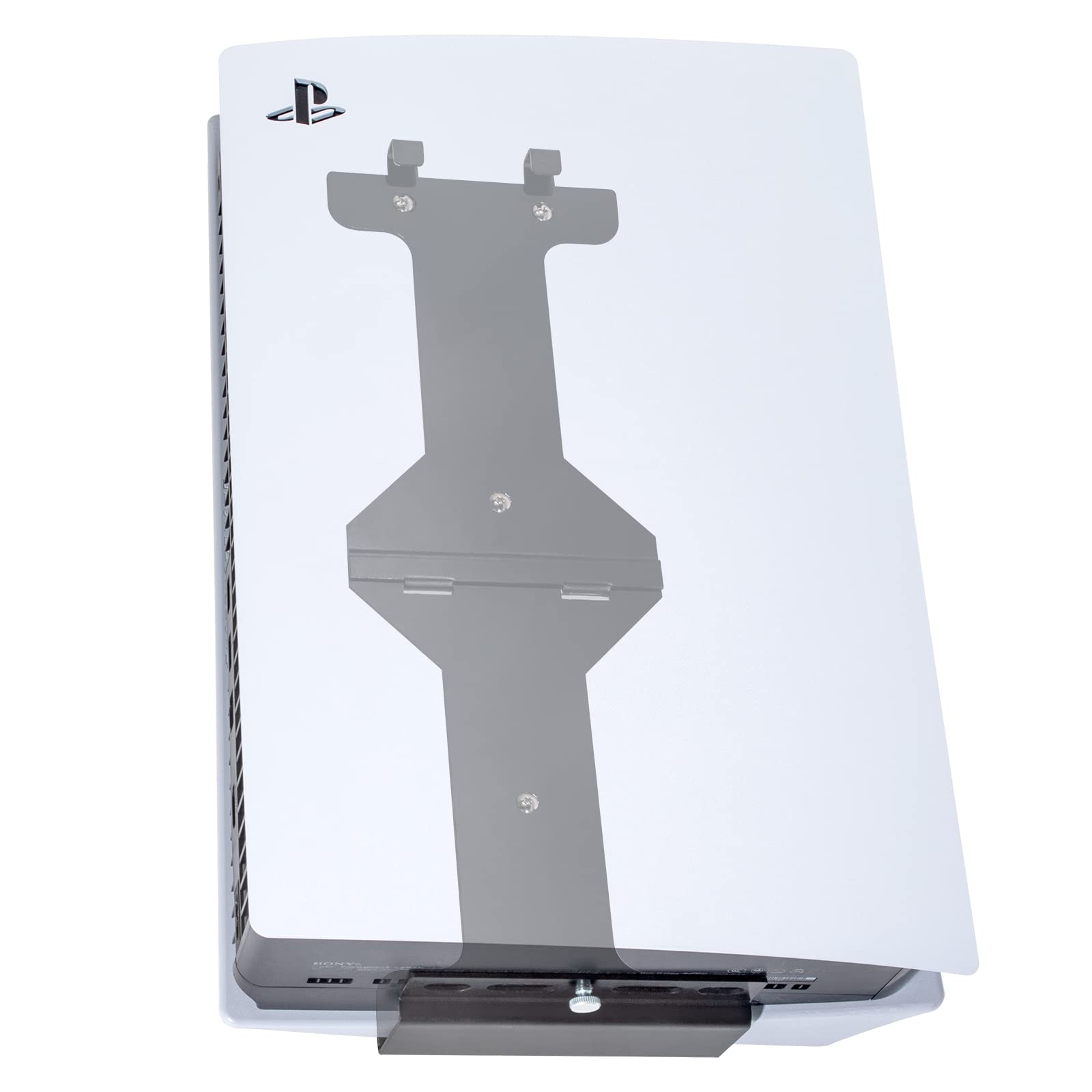 Funturbo PS5 Wall Mount Stand Kit - Vertical Wall Mount Bracket for PlayStation 5 (Disc & Digital Edition) - Space Saving Gaming Accessory for Living Room & Bedroom Setup