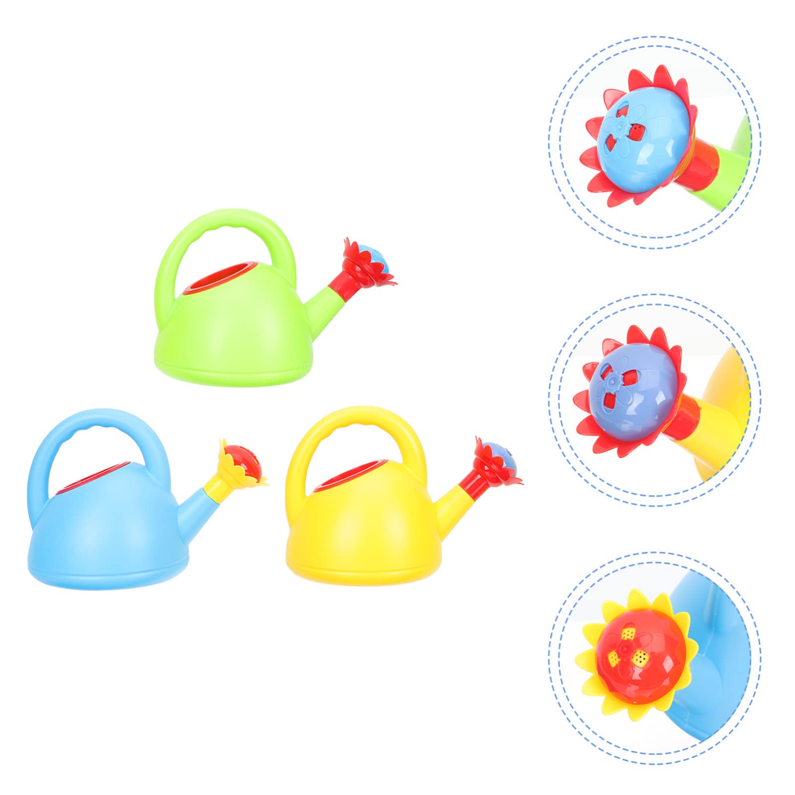 VICASKY 9-Piece Watering Can Set with Lid - Small Pitcher & Water Play Toy for Kids - Durable PP Material - Perfect for Outdoor Play, Bath Time & Sensory Learning Activities