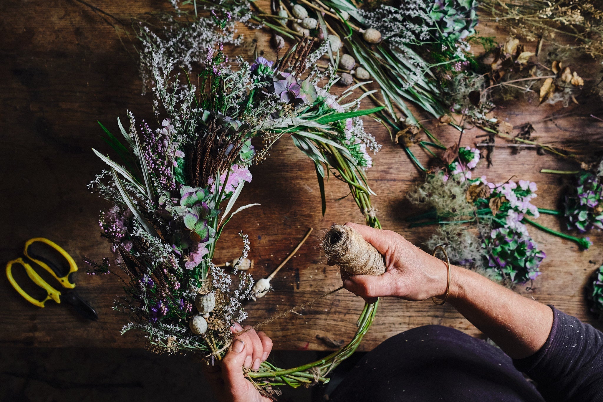 Dried Flower Wreath Making Workshop - Learn DIY Floral Arrangement | November 24th in East Dulwich | Perfect for Home Decor, Weddings & Gifts