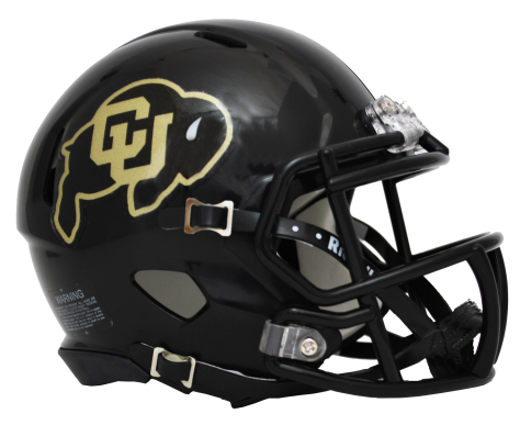 Colorado Buffaloes Riddell Speed Black Mini Football Helmet - Collectible NCAA Memorabilia for Fans, Display & Office Decor