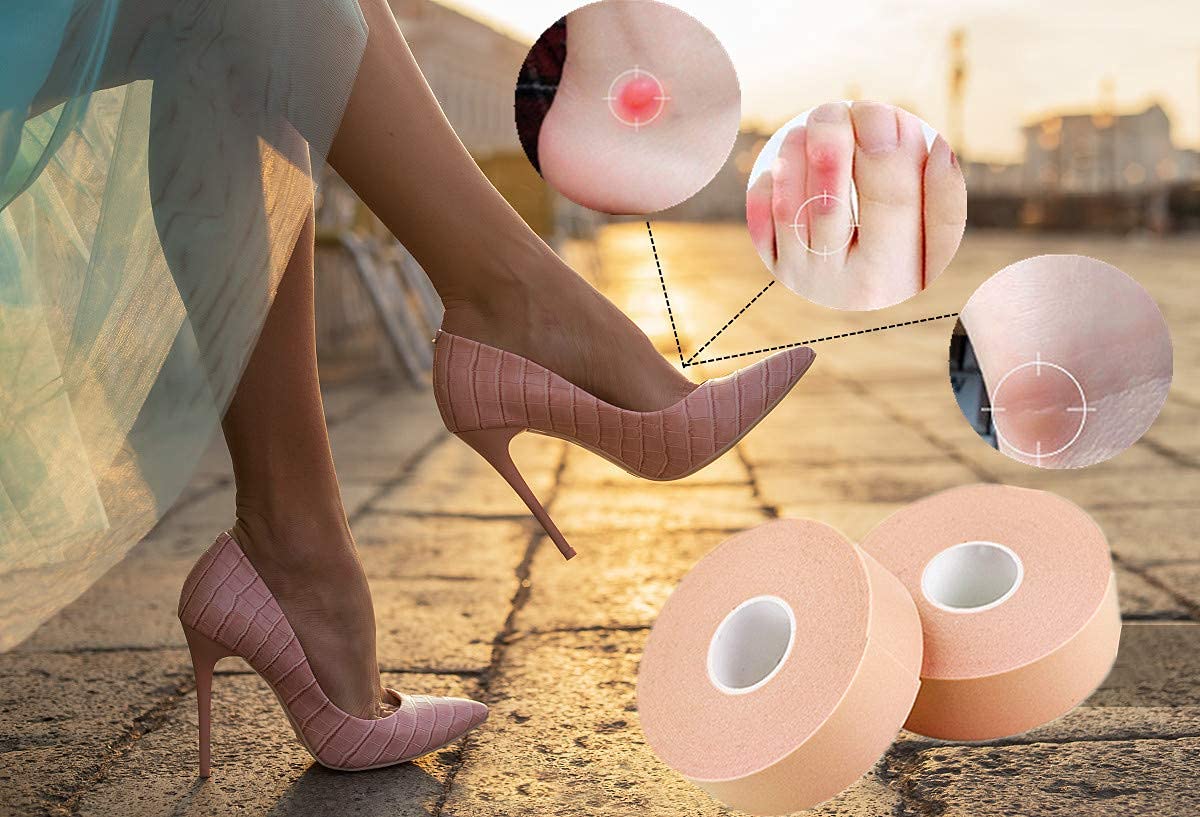 SPECULO Waterproof Heel Grip Tape - Anti Slip Foot Protector, Adhesive Cushion Insole for Shoes, Skin Tape Bandages (1 Pack) - Perfect for Running, Hiking & Daily Comfort