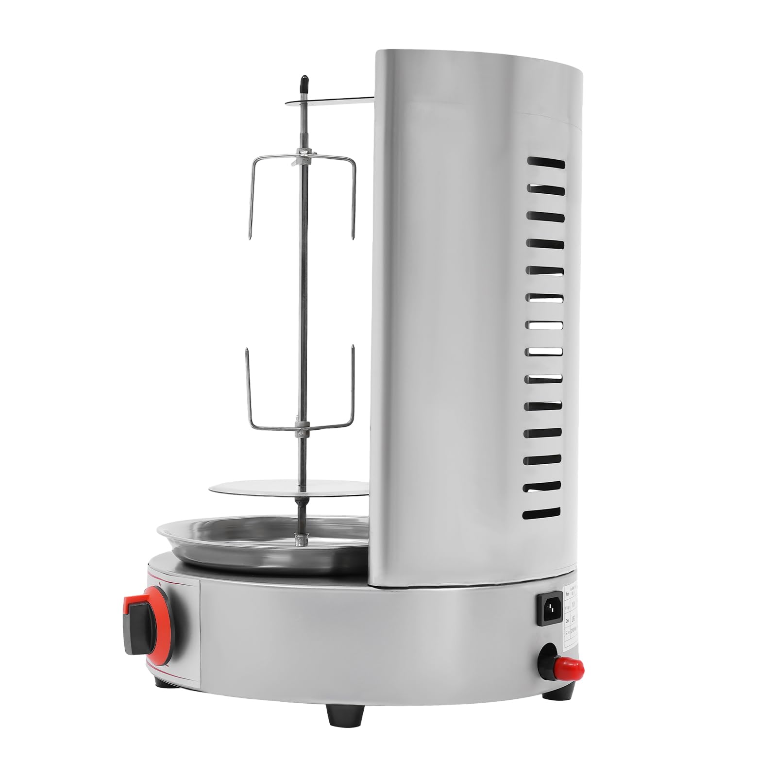 3000W Commercial Shawarma Grill Machine - Vertical Gas Rotisserie Oven for Chicken, Doner Kebab & Gyro - Countertop Rotating Broiler for Home, Restaurants & Kitchen Parties | Perfect for Mediterranean Cuisine, Catering Events & Outdoor Cooking
