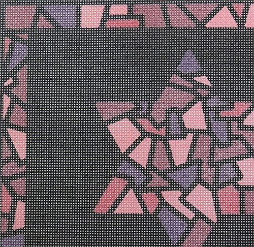 Pepita Needlepoint Kit for Tallit Stained Glass Bordeaux - 12