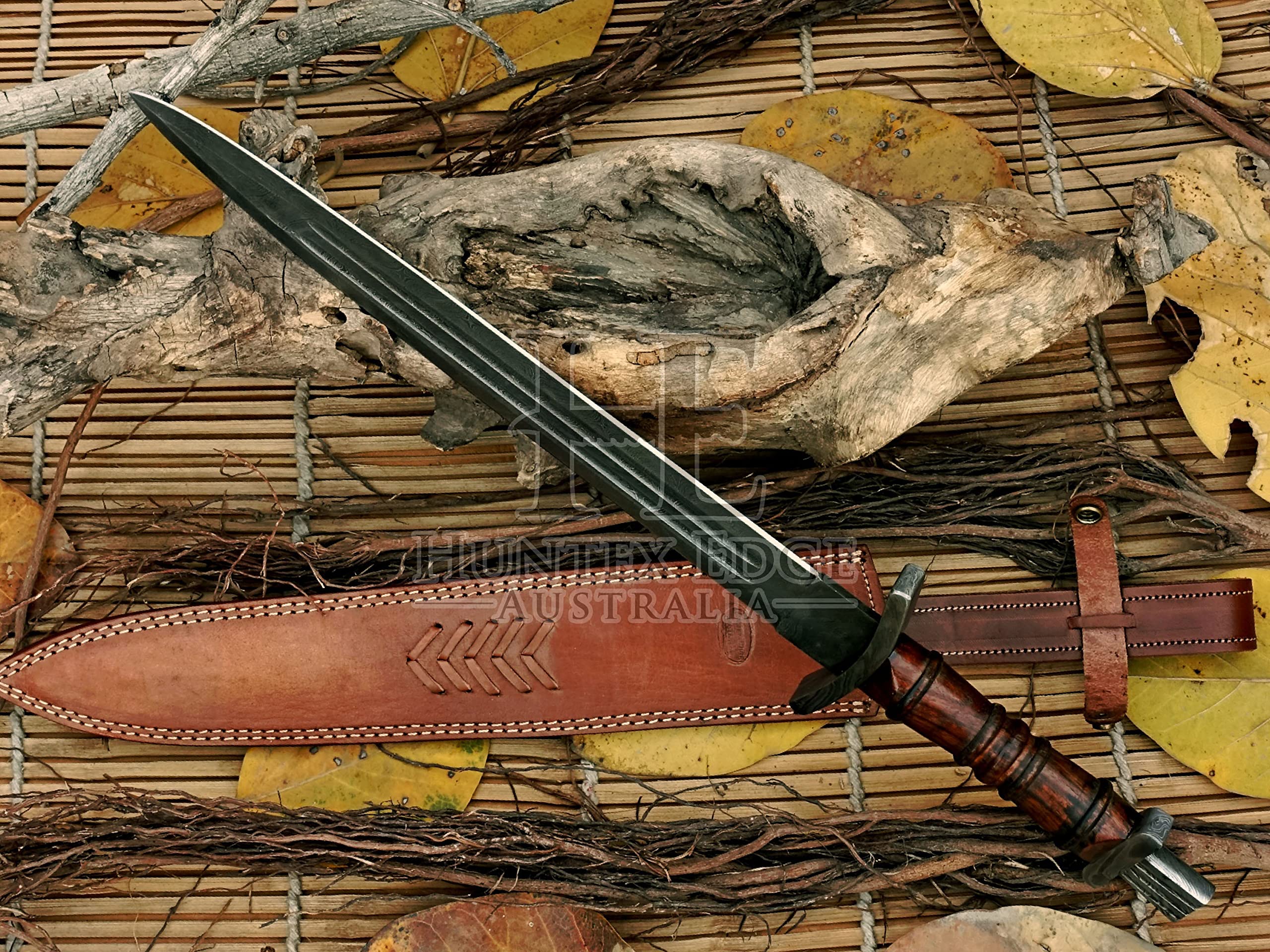 HUNTEX Damascus Steel Dagger - 22