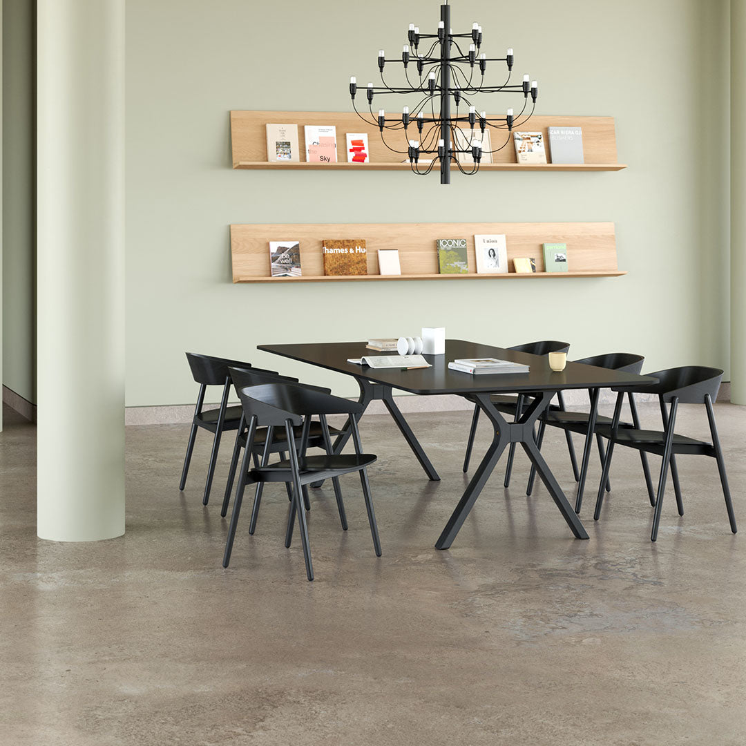 BY Kato AC2 Side Chair - Modern Wooden Dining Chair with Comfortable Cushion - Perfect for Kitchen, Dining Room, and Office Use