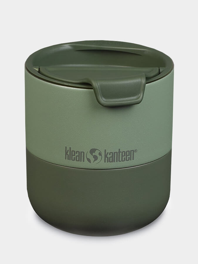 Klean Kanteen Rise Lowball Tumbler with Flip Lid - 10oz (280ml) Stainless Steel Insulated Cup for Coffee, Tea & Cold Drinks - Perfect for Home, Office & Travel