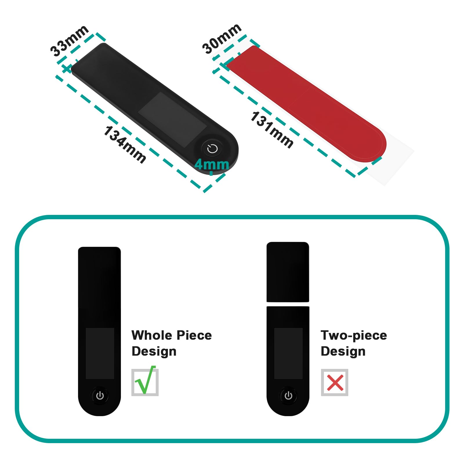 2Pcs Electric Scooter Dashboard Display Shell Cover for Xiaomi M365 1S Essential Pro 2 - Durable Protective Plate & Board Cover - Perfect for Commuting & Urban Travel Accessories