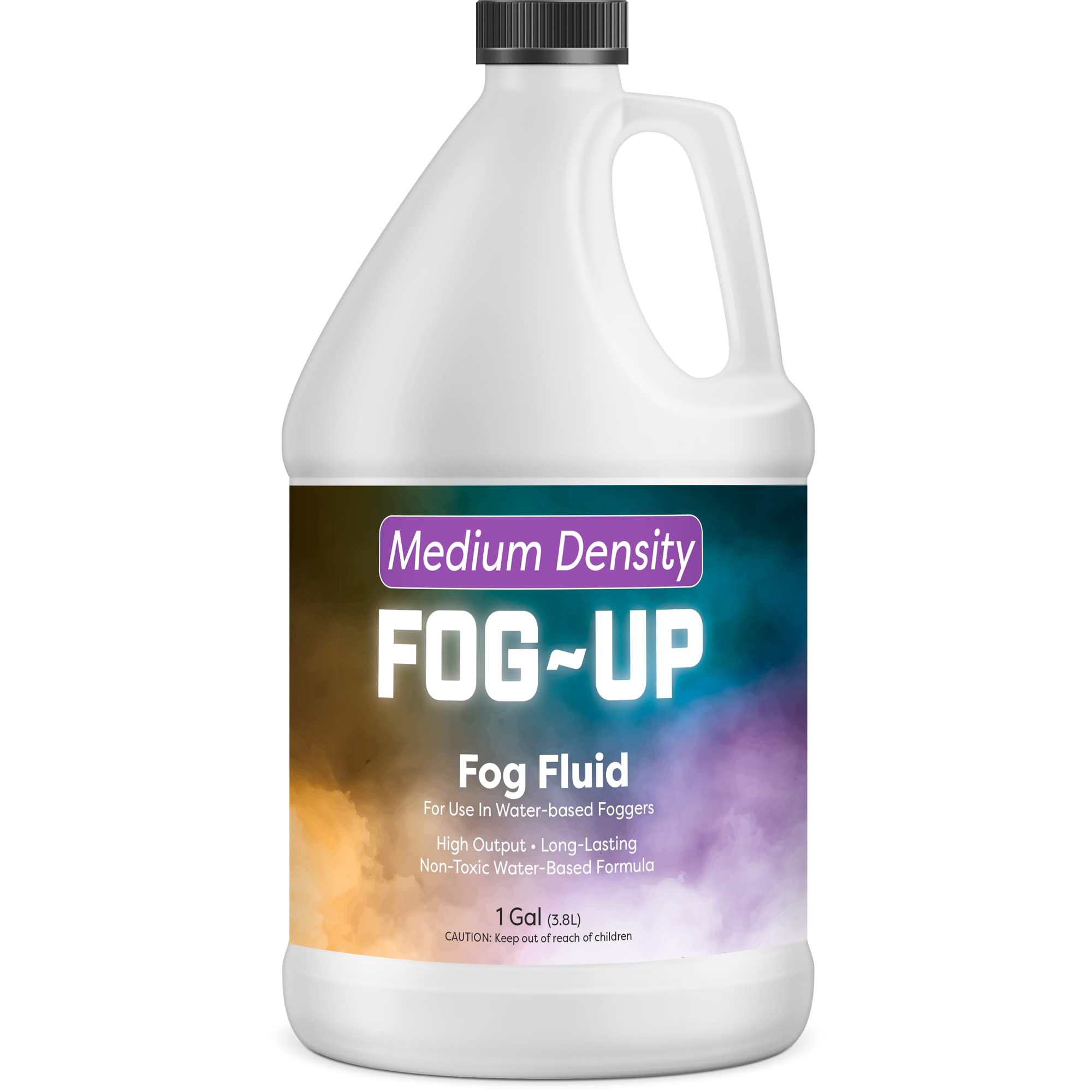 FogUp Medium Density Fog Juice - Long-Lasting, High Output Non-Toxic Water-Based Fog Machine Fluid (1 Gallon, 128 fl oz) - Perfect for Halloween Parties, Concerts, Theater Productions & Haunted Houses