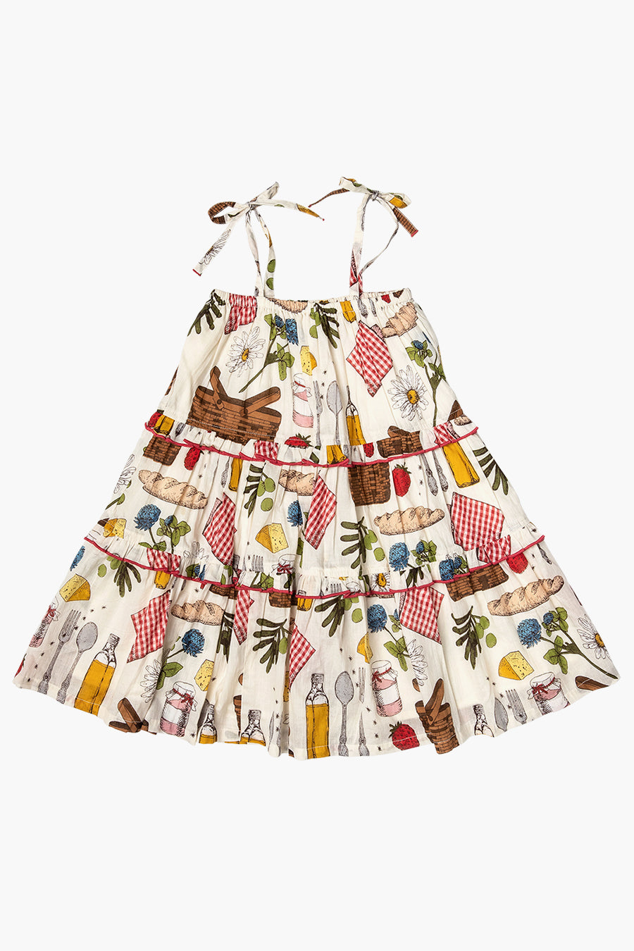 Girls Pink Chicken Print Dress - Cute Garden & Picnic Outfit for Toddler Girls | Perfect for Outdoor Play, Birthday Parties & Photo Shoots