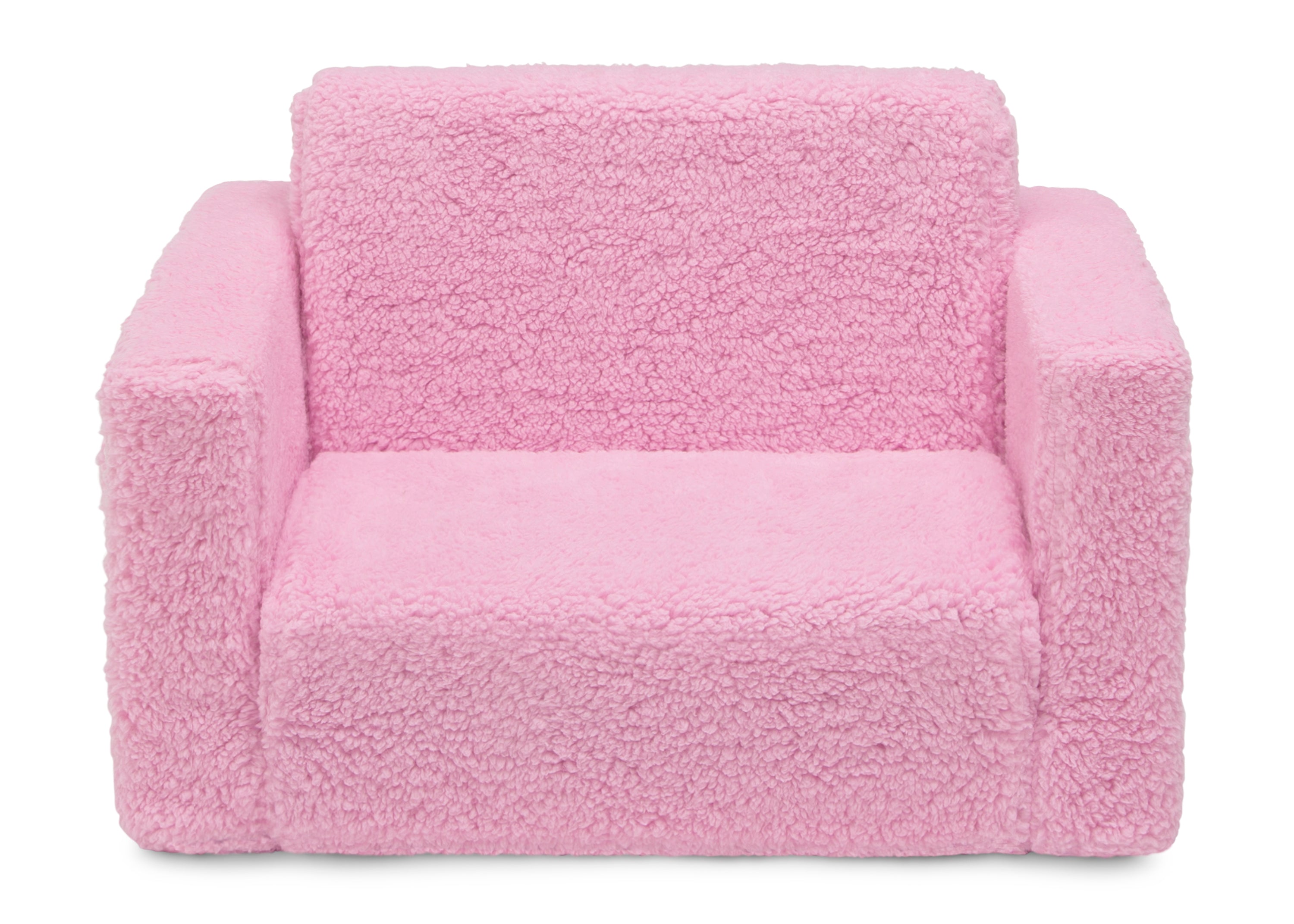 Cozy Flip Out Sherpa 2-in-1 Convertible Kids Chair to Lounger - Soft Plush Convertible Seating for Children's Bedroom, Playroom & Nursery - Perfect for Reading, Relaxing & Playtime