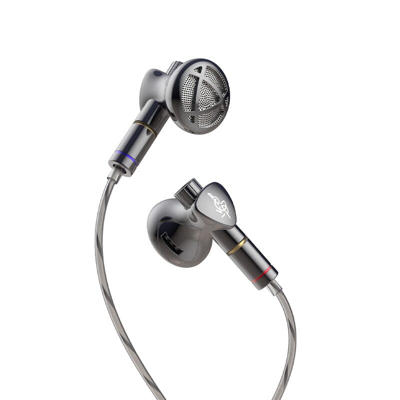 BGVP DX7 Flagship Tunable Flat Head Earbuds - High Fidelity Wired Earphones with Detachable Cable for Audiophiles, Musicians & Travelers (Perfect for Studio Recording, Commuting & Gaming)