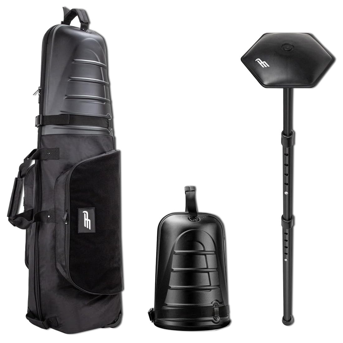 1680D Oxford Fabric & ABS Hard Case Golf Club Travel Bag - Adjustable Support Rod for Airline Protection | Durable Golf Club Cover for Travel & Storage
