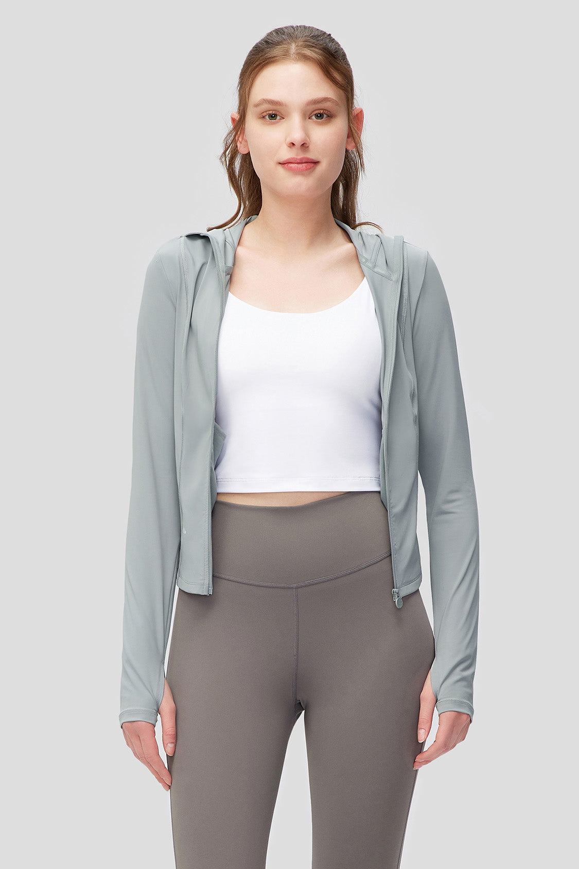 Iceskinny Women's Slim Fit Short Sun Protection Jacket UPF50+ - Lightweight UV Shielding for Outdoor Activities, Hiking & Beach Wear