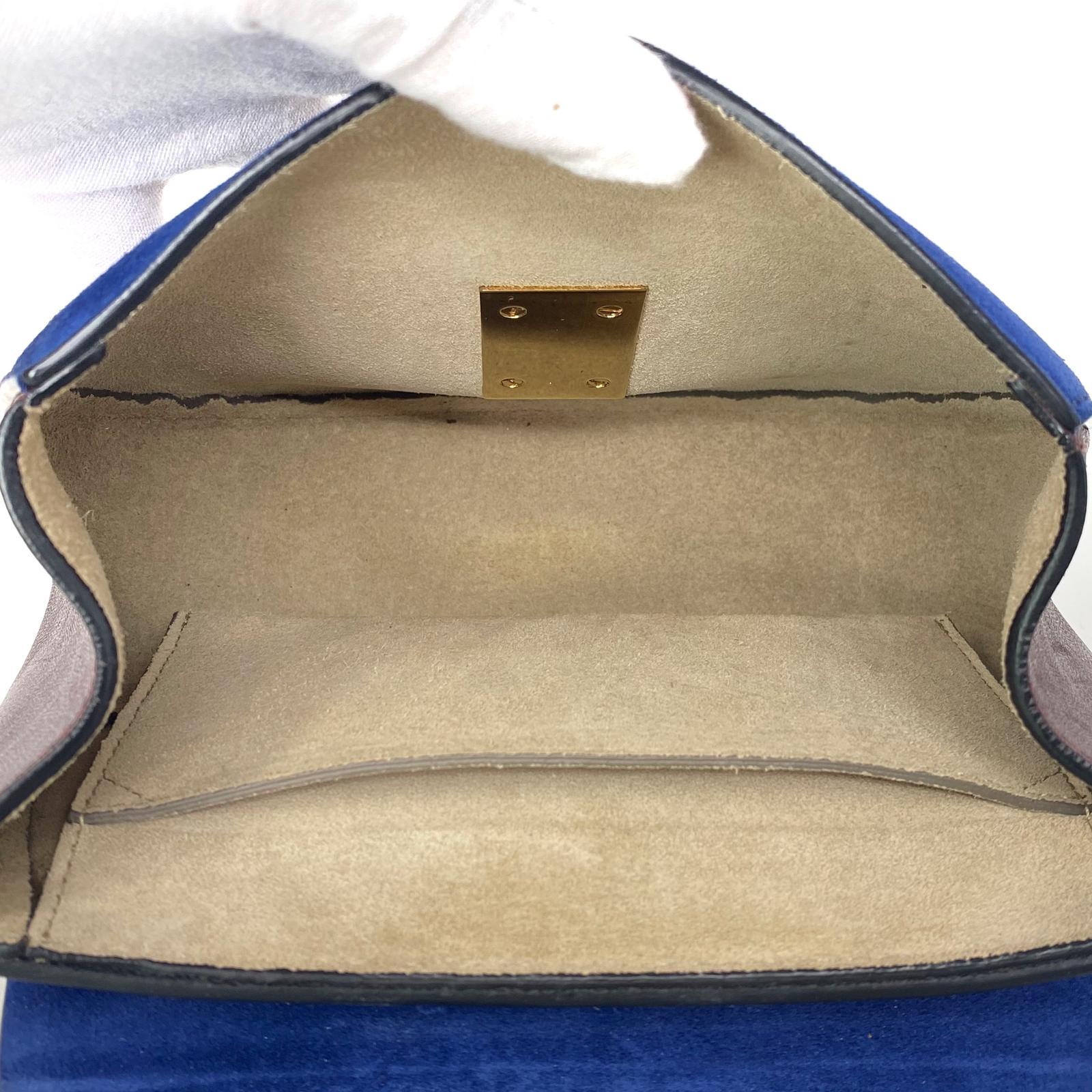 Chloe Burgundy & Navy Mini Drew Bag - Stylish Crossbody Purse for Women, Perfect for Parties, Dates & Everyday Use
