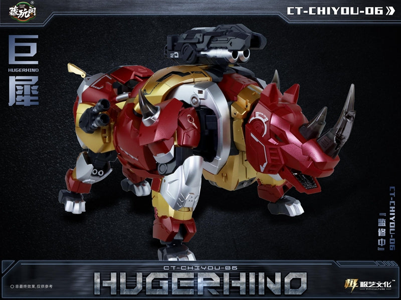 Cang Toys CT Chiyou 06 Hugerhino Action Figure - Collectible Toy for Kids & Adults | Perfect for Display, Gifts, and Role-Playing Games