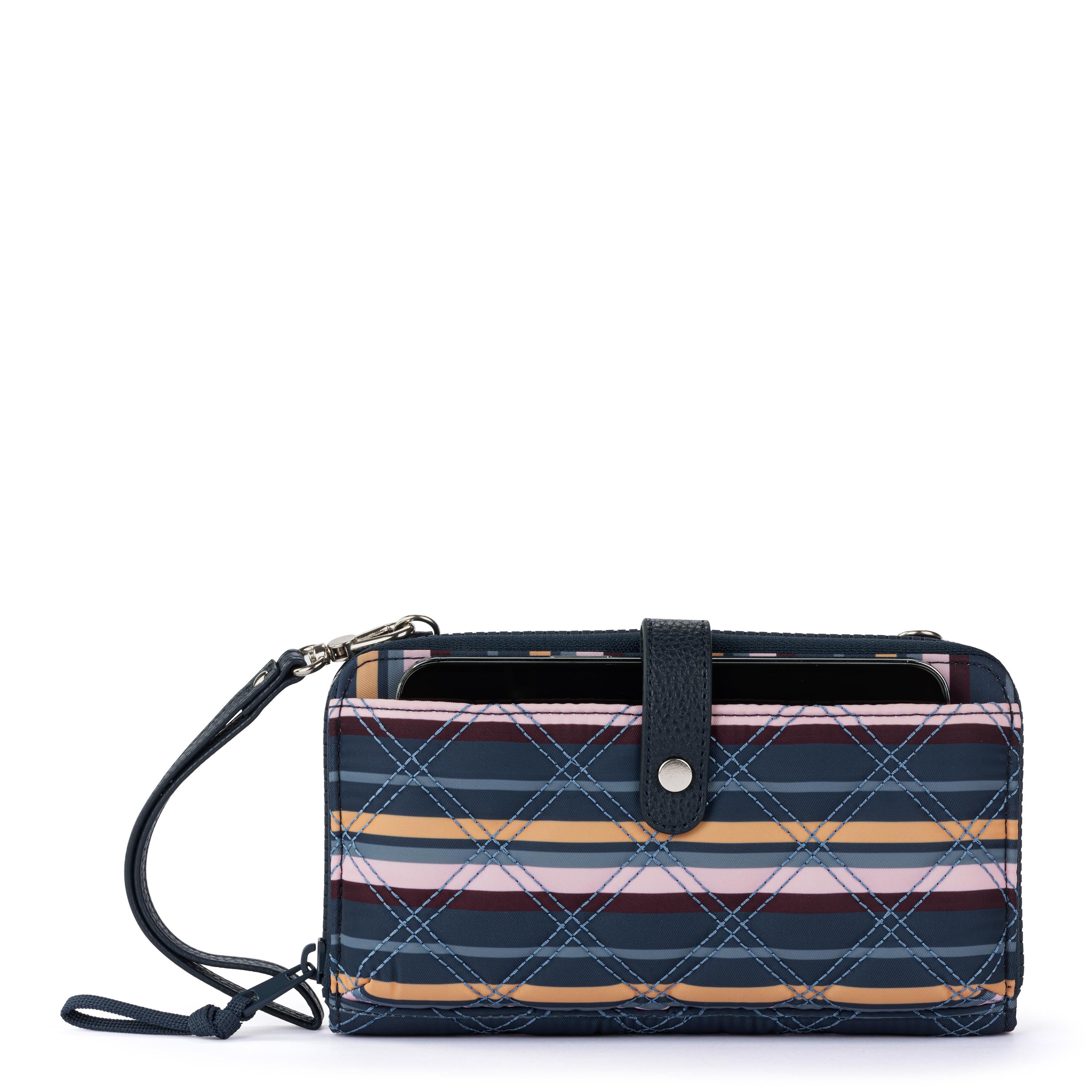 Eco-Friendly Smartphone Wallet with Vibrant Multi Diamond Quilted Design - Perfect for Everyday Use, Travel, and Gift Giving