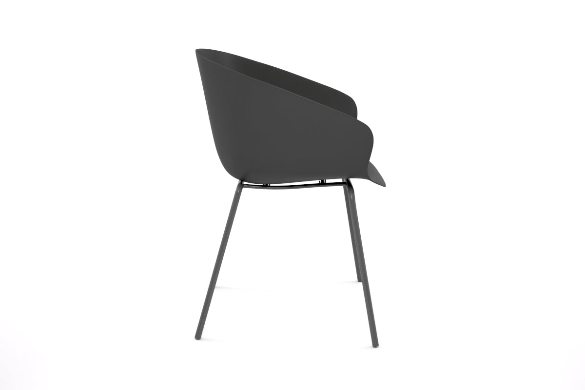 Teddy Plastic Tub Chair with 4 Leg Base - Comfortable and Stylish Seating for Kids' Room, Nursery, or Playroom