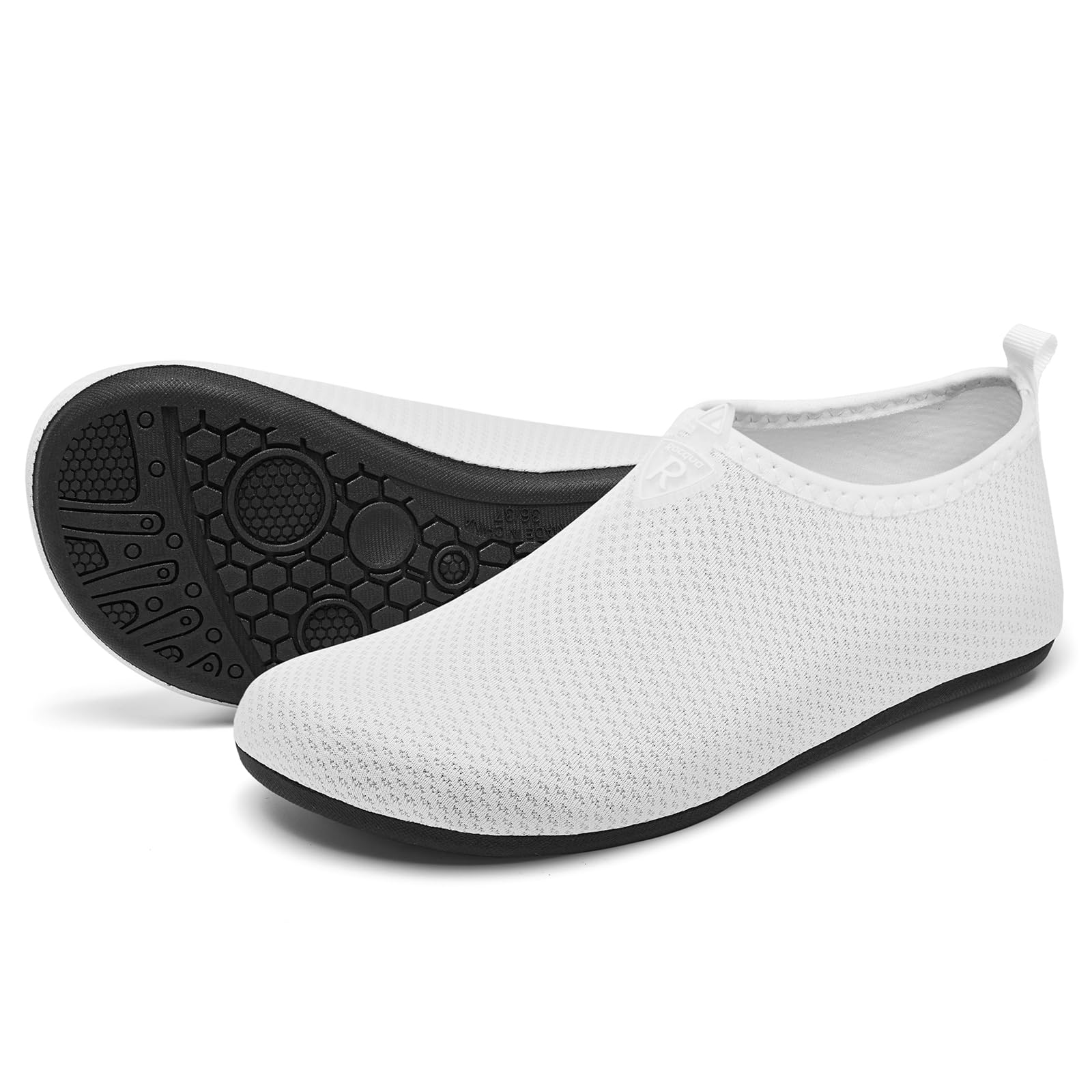 Racqua Men & Women Water Shoes - Barefoot Quick-Dry Aqua Socks for Beach, Swimming, Yoga & Water Sports | Lightweight & Comfortable for Pool, Surfing & Outdoor Activities