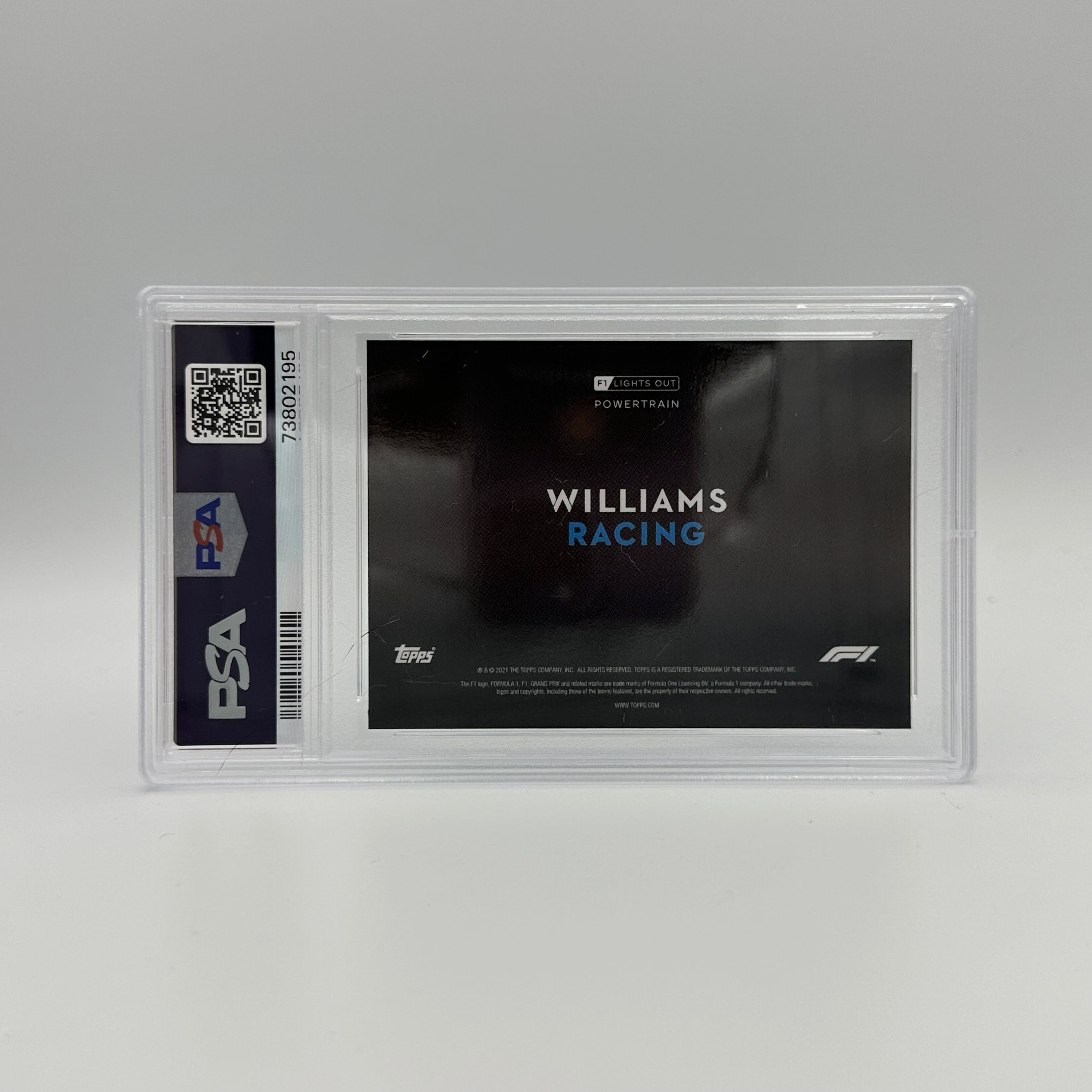 PSA 10 Graded 14/25 Williams Racing PowerTrain Purple - Rare Collectible for F1 Fans & Motorsport Memorabilia Enthusiasts