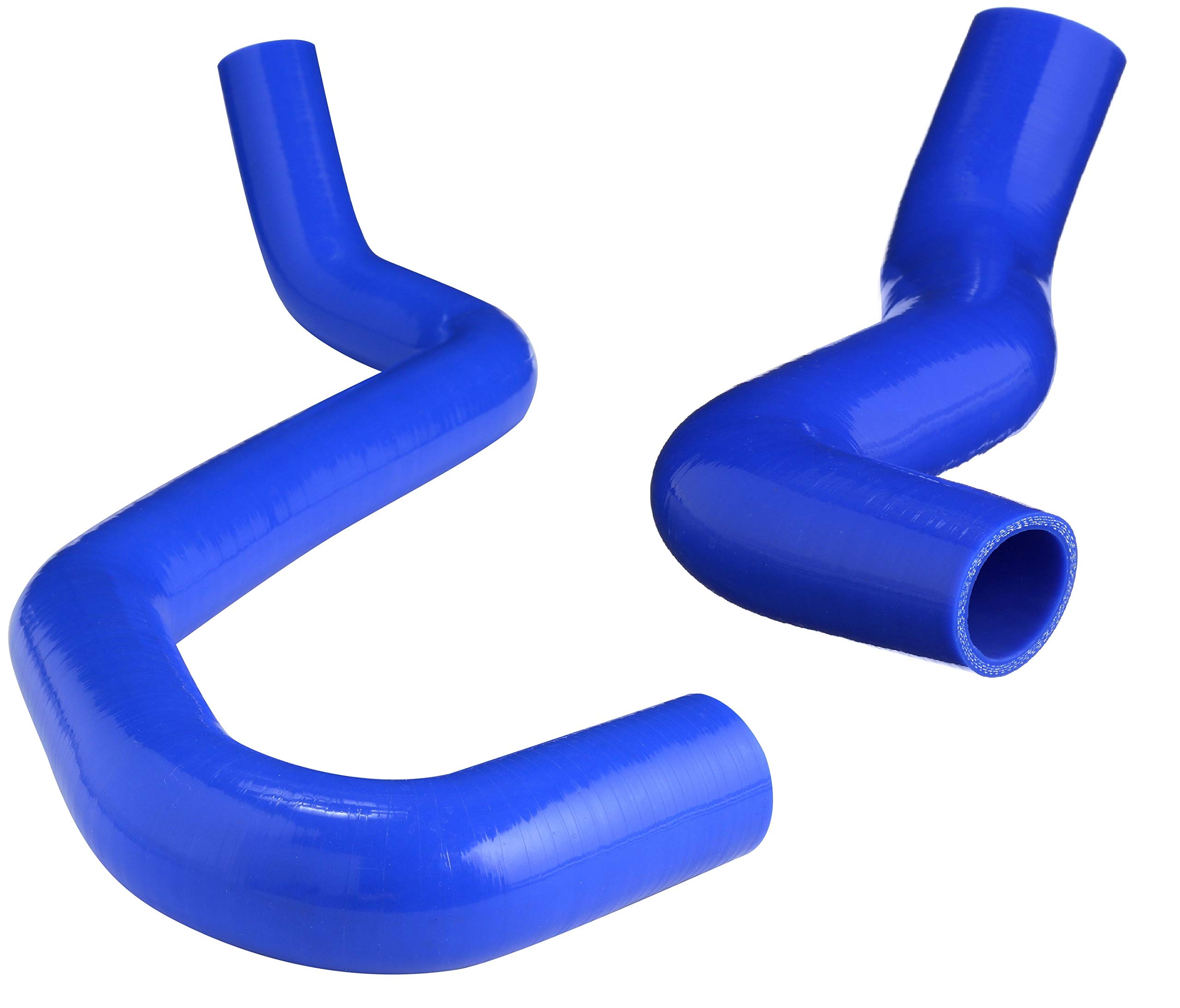 Heavy Duty Silicone Coolant Hose Upper and Lower Radiator Kit for 2001-2003 Ford 7.3 Powerstroke F-250 F-350 Excursion - High Pressure & Heat Resistant with Embedded Fibers (Blue) - Perfect for Engine Cooling System Upgrades & Off-Road Performance