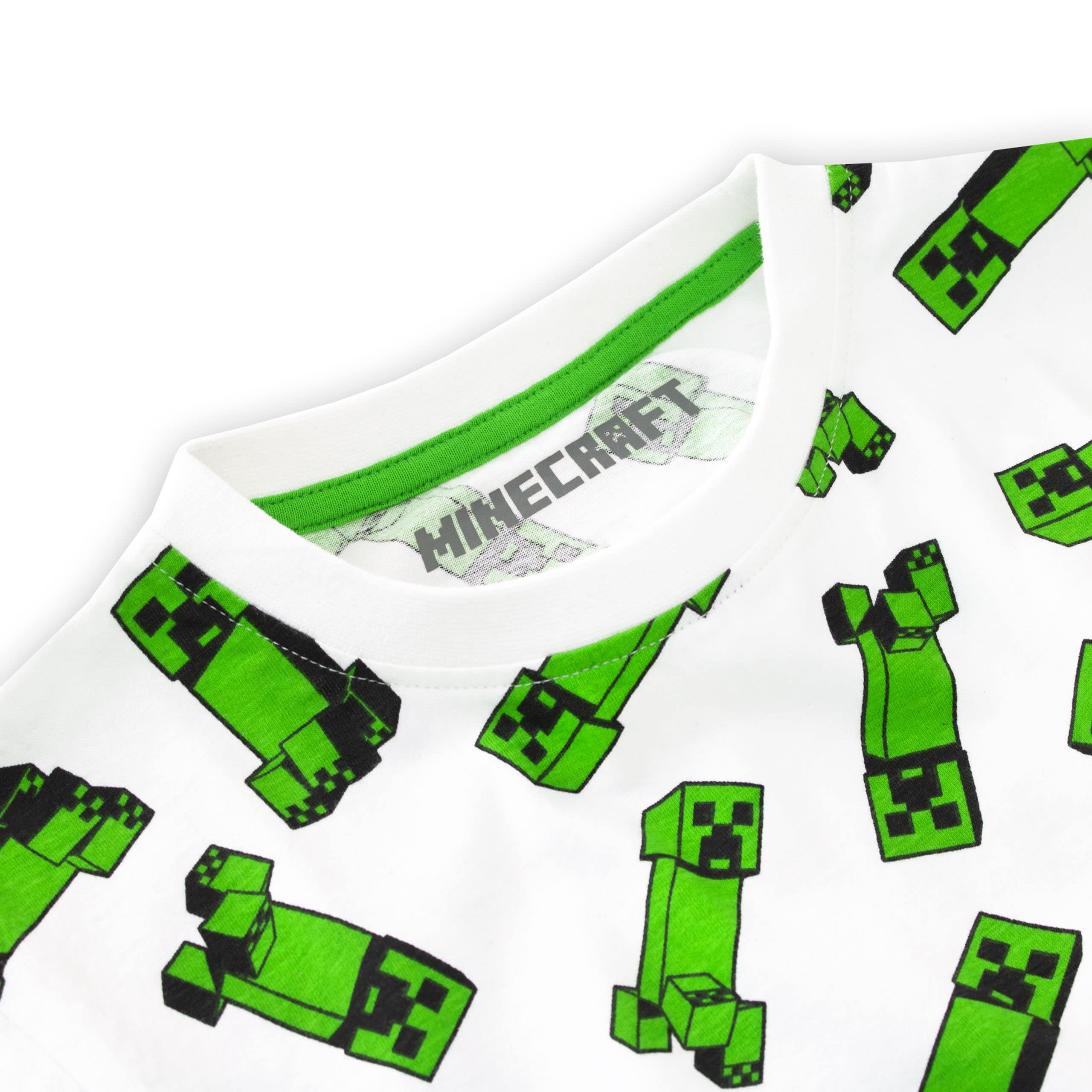 MINECRAFT 2 Pack Boys Gaming T-Shirts for Kids - Cool Video Game Tees for Boys, Comfortable Cotton Shirts for Minecraft Fans - Perfect for Gaming, Birthday Gifts & School Wear