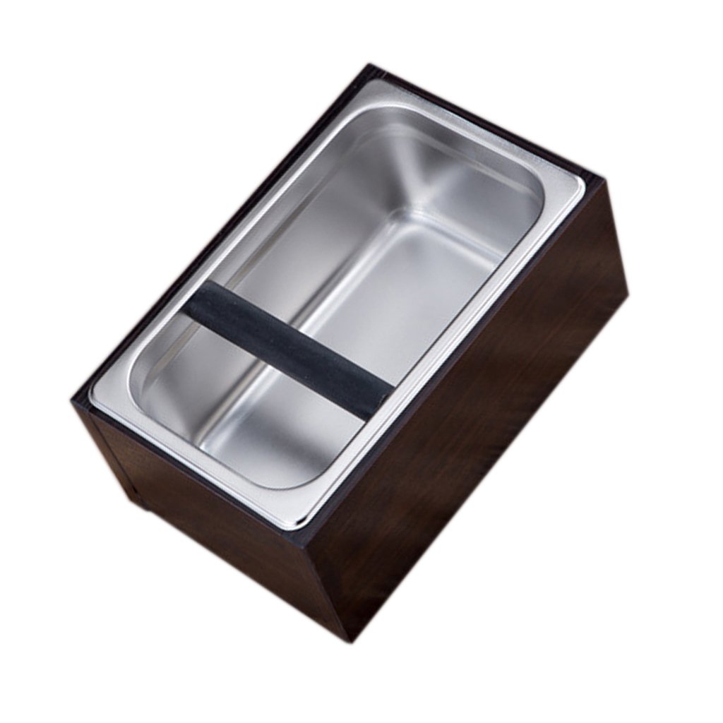 LOVIVER Stainless Steel Knock Box for Espresso Coffee Maker - Durable Coffee Grounds Holder for Barista & Home Use - Perfect for Espresso Machines & Coffee Shops