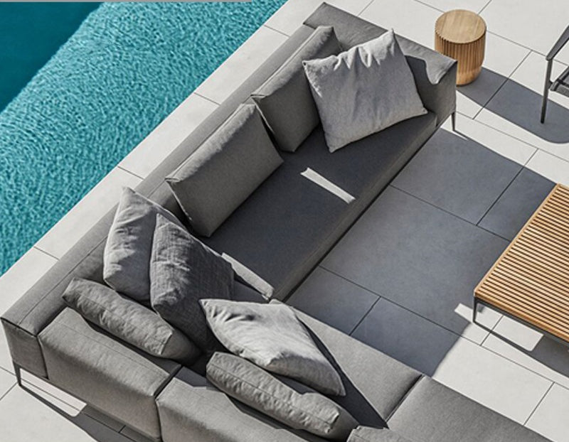Premium Teak Wood Sofa and Coffee Table Set - 3-Piece Outdoor Patio Furniture for Garden, Poolside & Backyard Relaxation