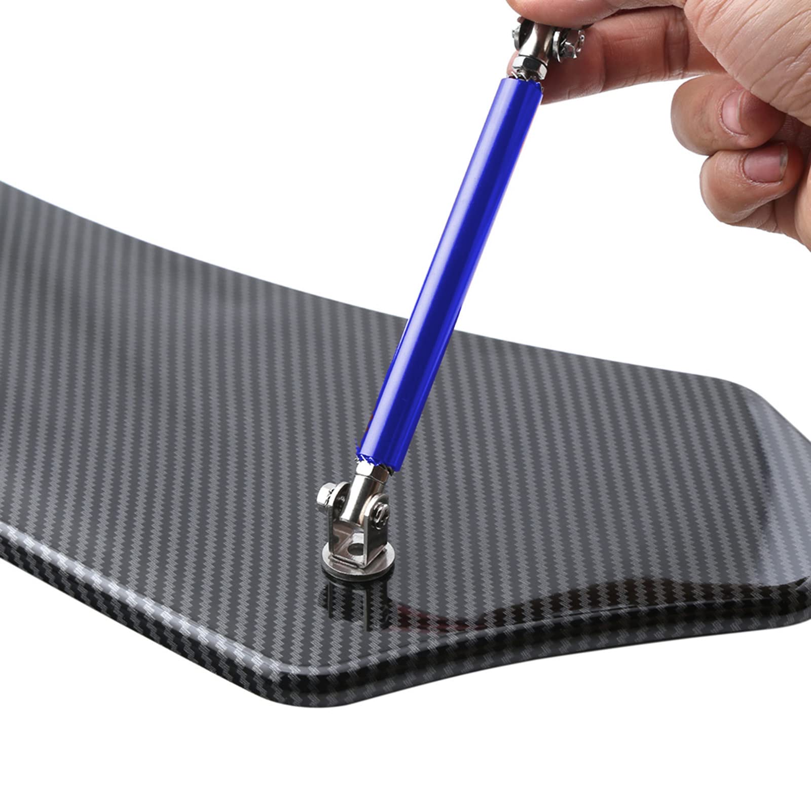 Carbon Fiber Front Bumper Lip Splitter Diffuser with Adjustable 3