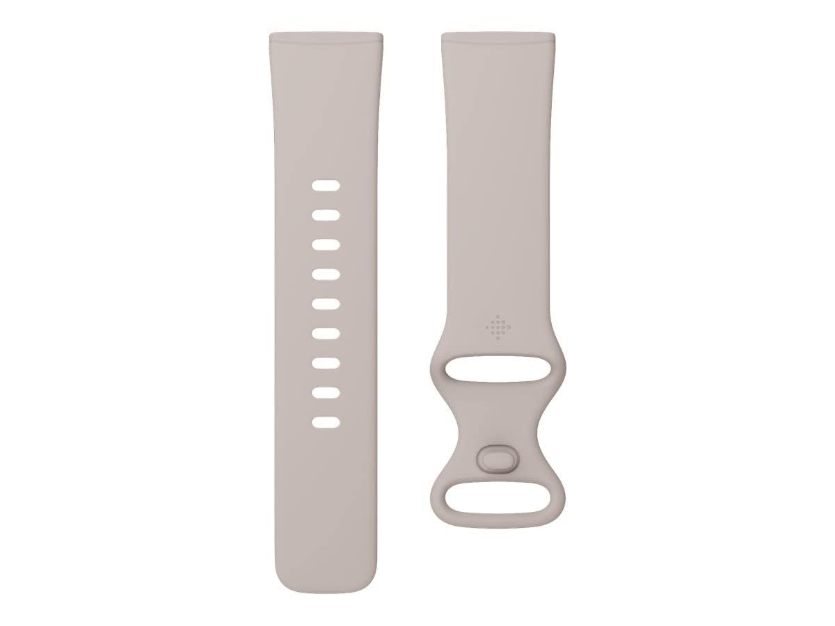 Fitbit Sense Advanced Smartwatch - Heart Rate Monitor, Stress Management & Skin Temperature Tracking - White/Gold Smart Watch with Free S & L Bands - Perfect for Fitness, Sleep Tracking & Daily Health Monitoring